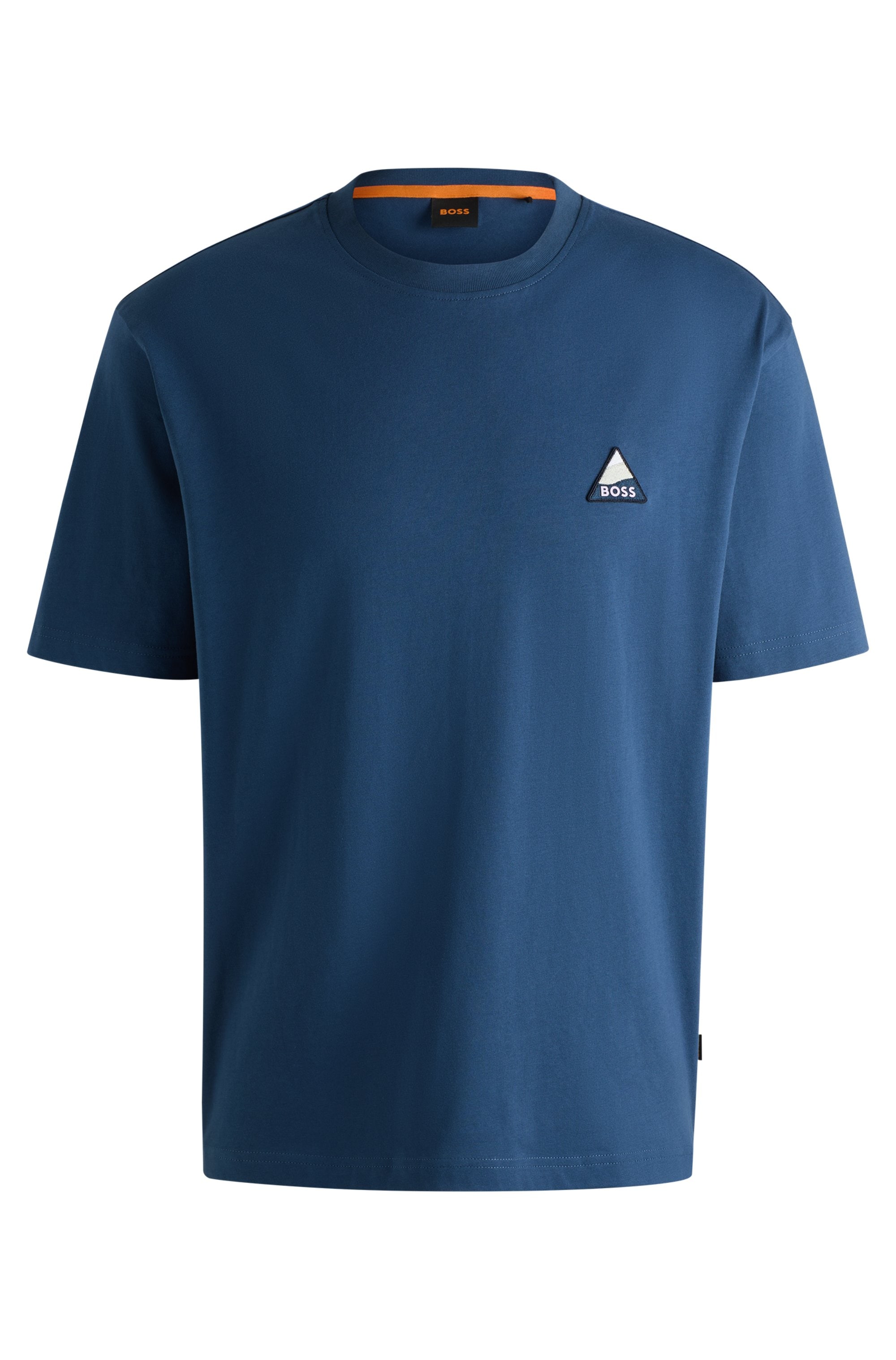 BOSS ORANGE T-Shirt »Te_fishpatch«, mit Logo-Aufnäher