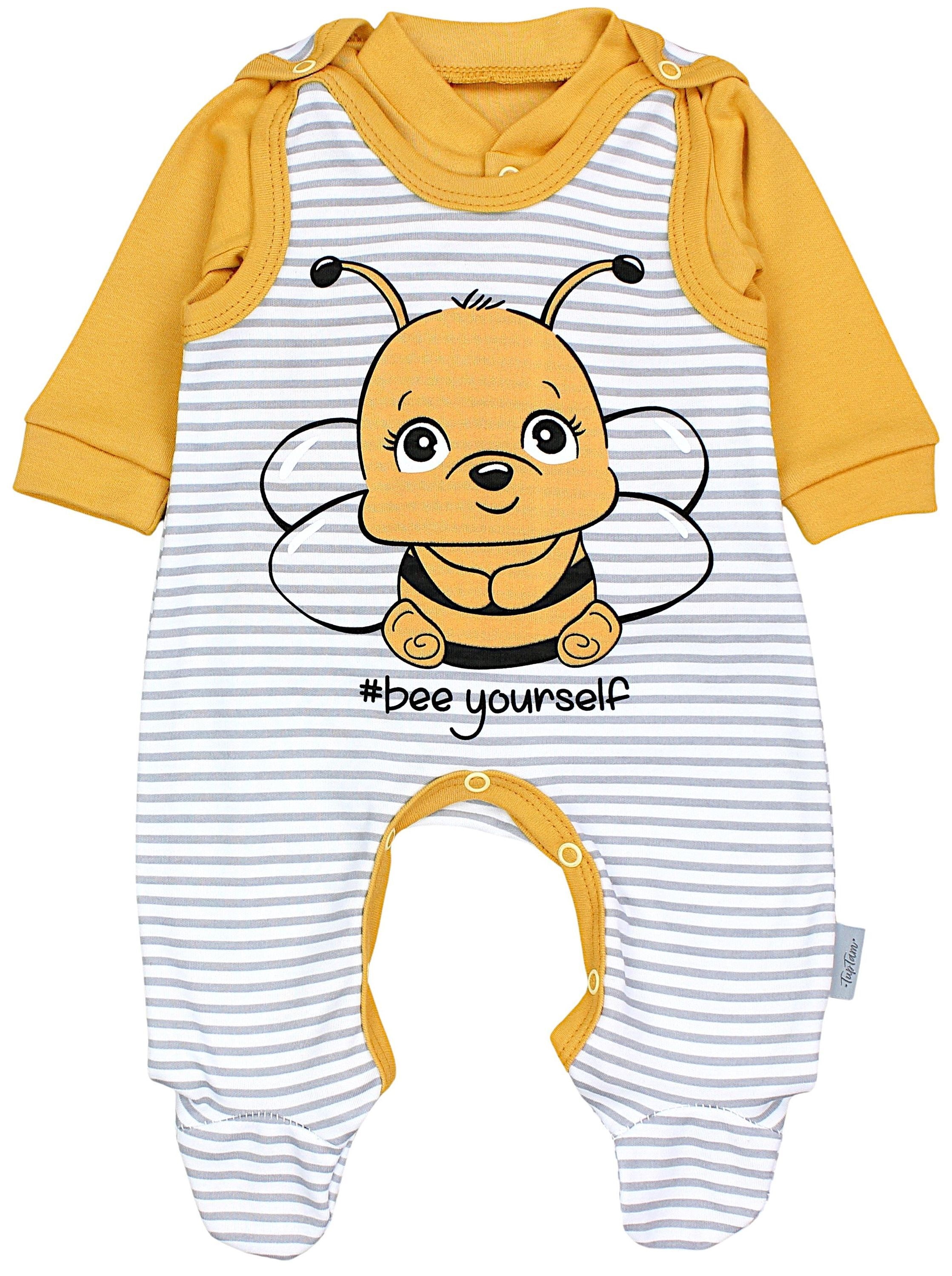 TupTam Strampler »Set Baby Unisex Strampler-Set mit Aufdruck Spruch 2-tlg«
