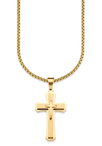 Kette mit Anhänger »Schmuck Geschenk, Halskette Kreuz, Venezianerkette«
