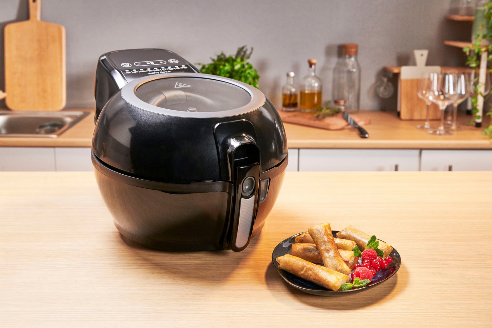 Tefal Heißluftfritteuse »FZ7738 ActiFry Genius +«, 1550 W, 1,2 kg, Timer, 9 automatische Menüs, Rührarm-System