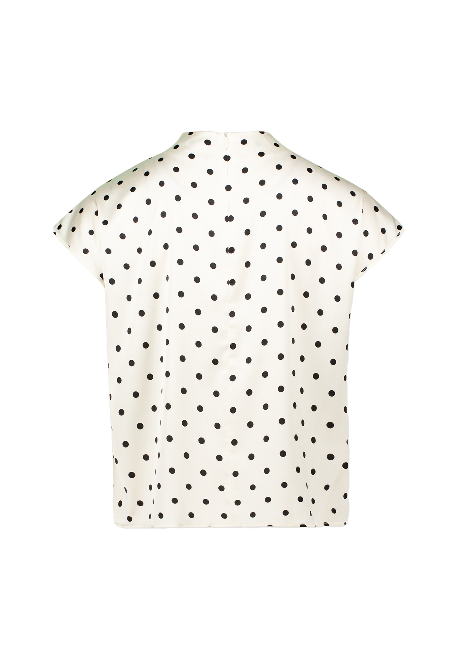 Zero Satinbluse »Satinbluse mit Punkten«