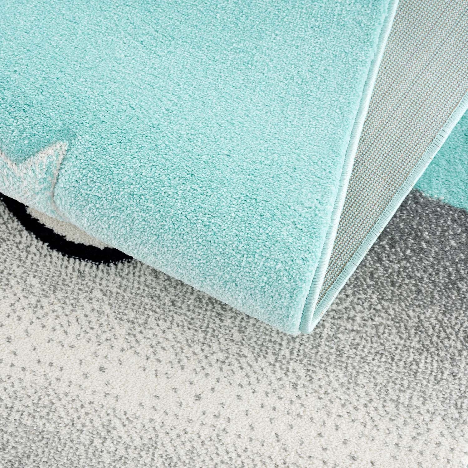 Carpet City Kinderteppich »Bueno Kids 9378«, rund, 11 mm Höhe, Spielteppich, Löwe, Boot, 3D-Effekt, Weicher Flor, Pflegeleicht