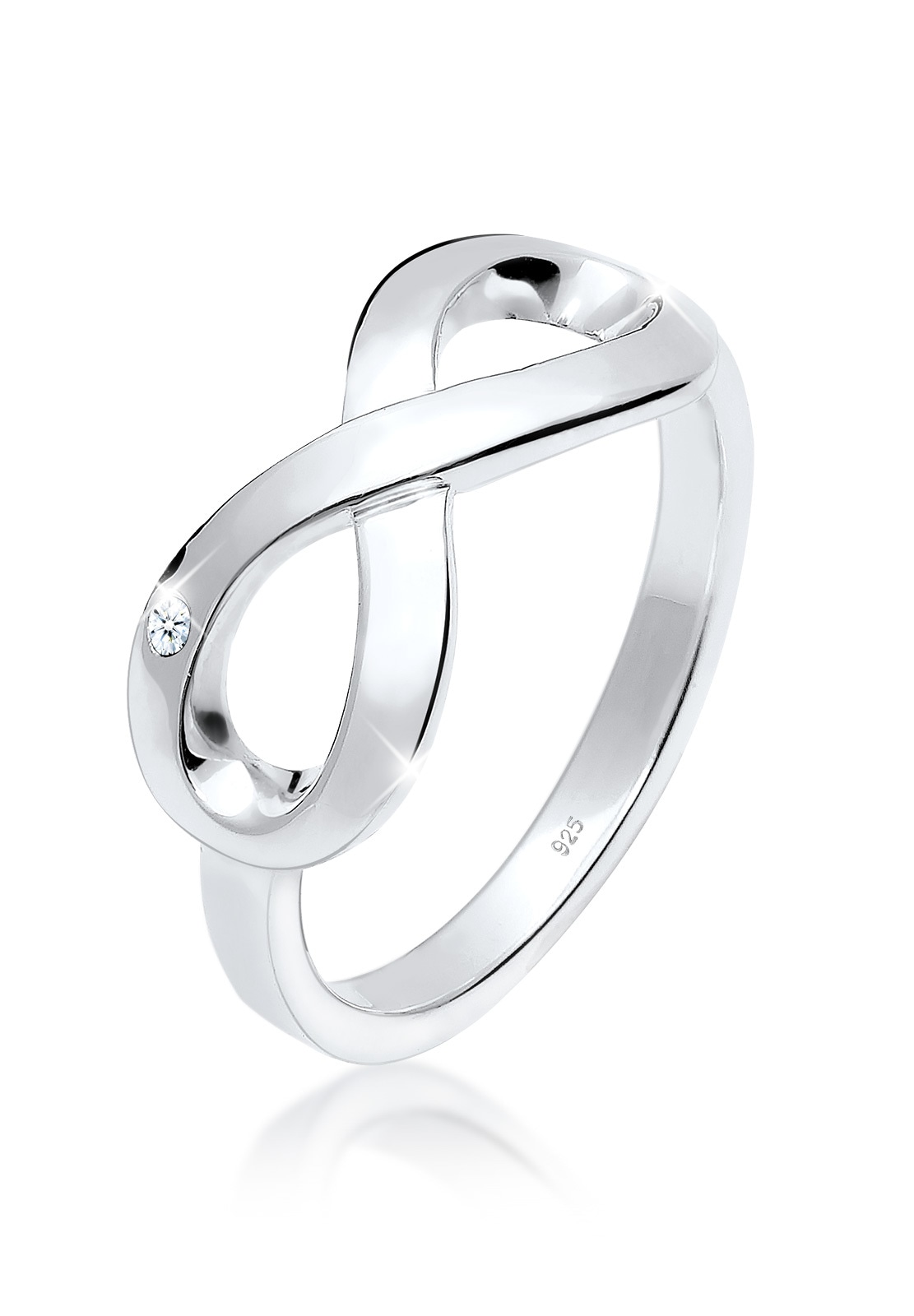 Elli DIAMONDS Trauring »Ring Infinity Ewig Diamant (0.015 ct.) 925 Silber«