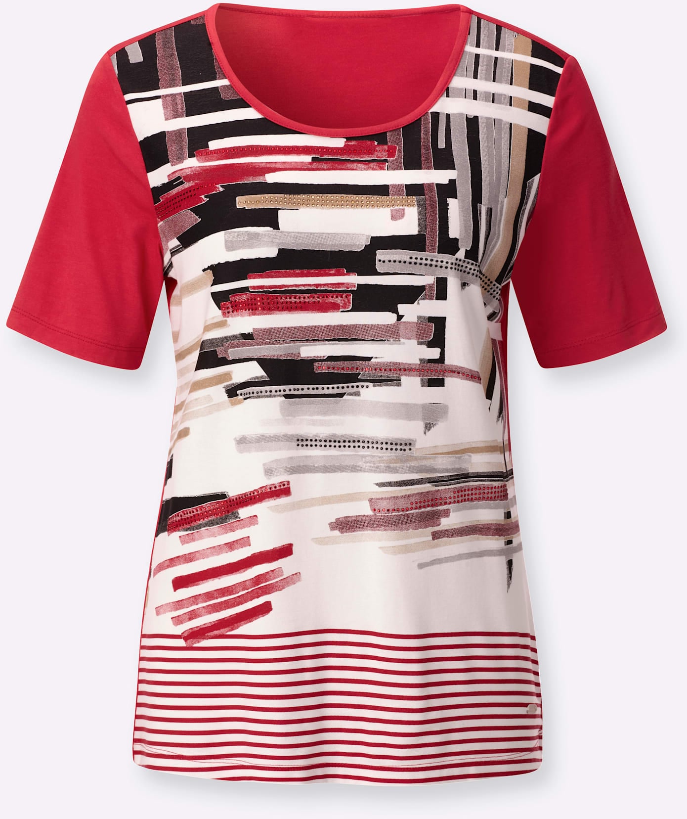 Casual Looks Kurzarmshirt »Rundhals-Shirt« 1 tlg.