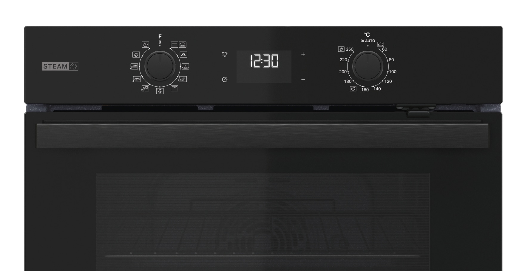 BAUKNECHT Backofen-Set »BAKO 780 Steam IND BL« mit 1-fach-Teleskopauszug Hydrolyse Set, 2 Stk. tlg. GentleSteam - für ein saftiges Inneres und ein knuspriges Äußeres