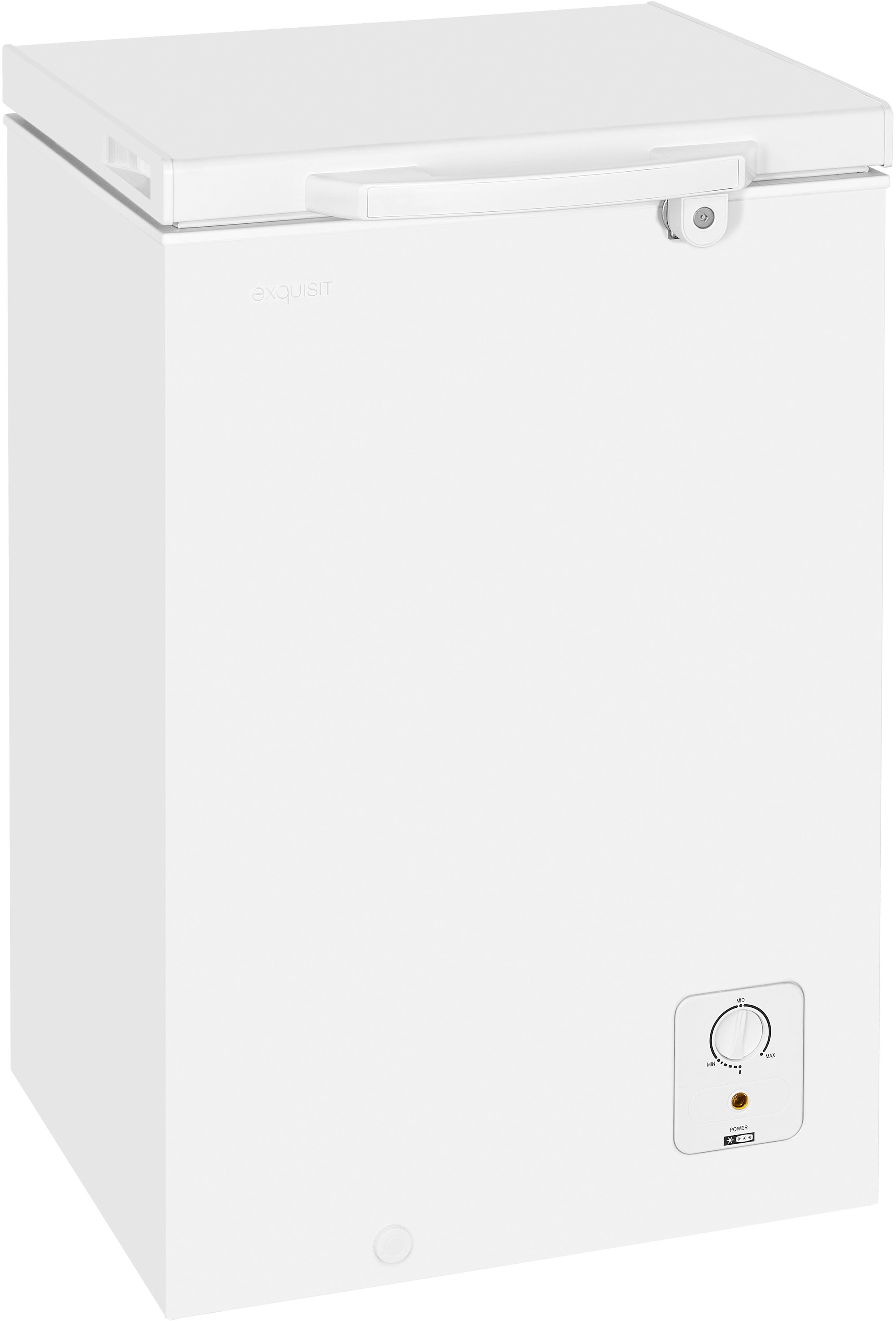 exquisit Gefriertruhe »GT100-011D weiss«, 85,4 cm hoch, 54,6 cm breit