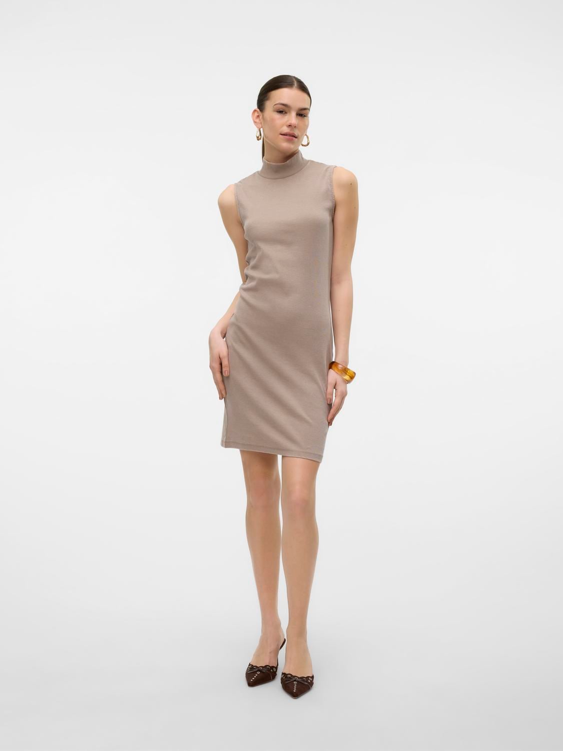 Vero Moda Jerseykleid »VMJANE SL WASHED HIGHNECK DRESS JRS NOOS«