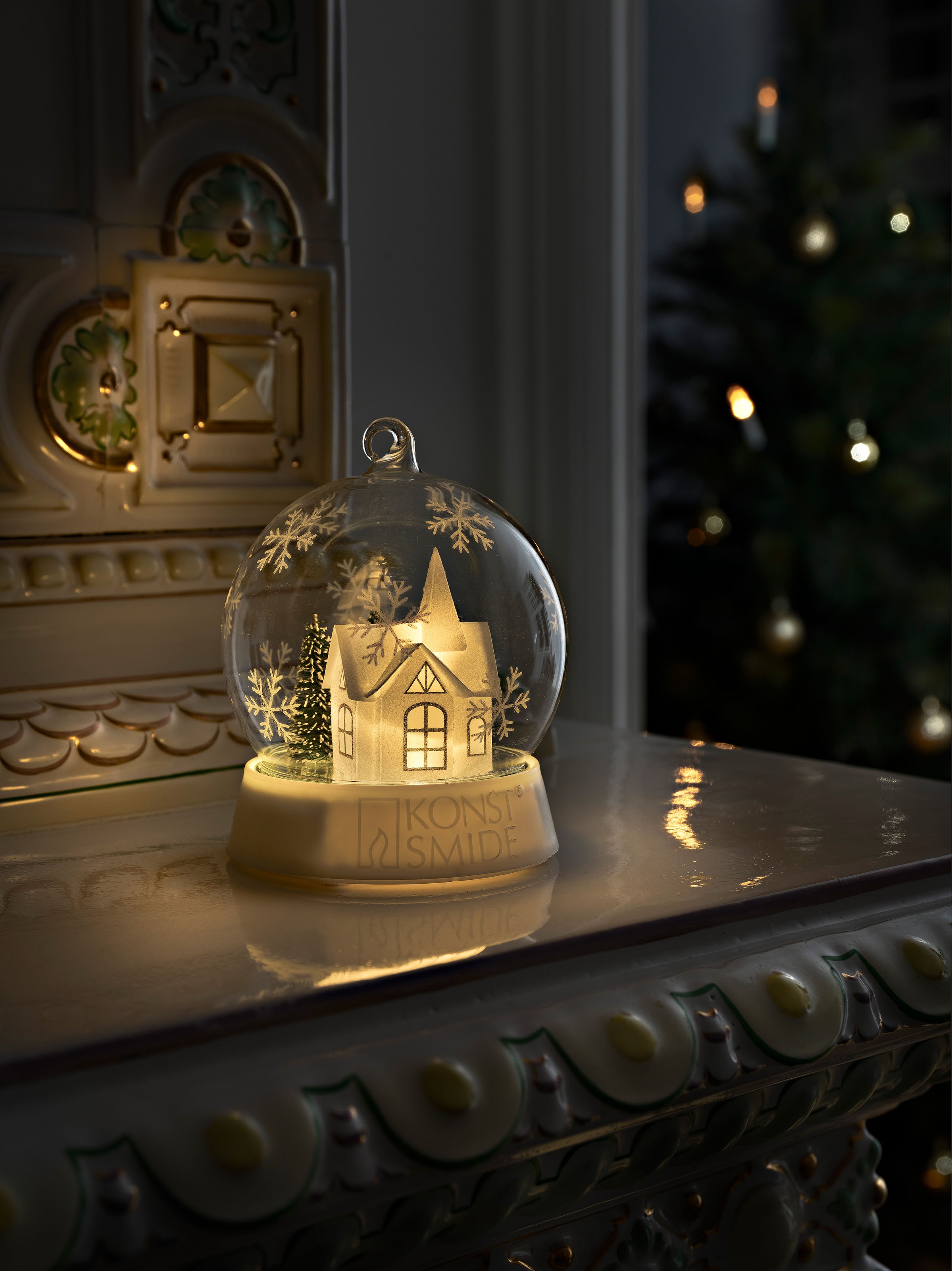 Haus kaufen 3 Jahren Funktionen, mit »Weihnachtsdeko«, online LED Garantie LED KONSTSMIDE | 3 batteriebetrieben, für Dekolicht 1 innen Dekoglaskugel XXL mit flammig-flammig,