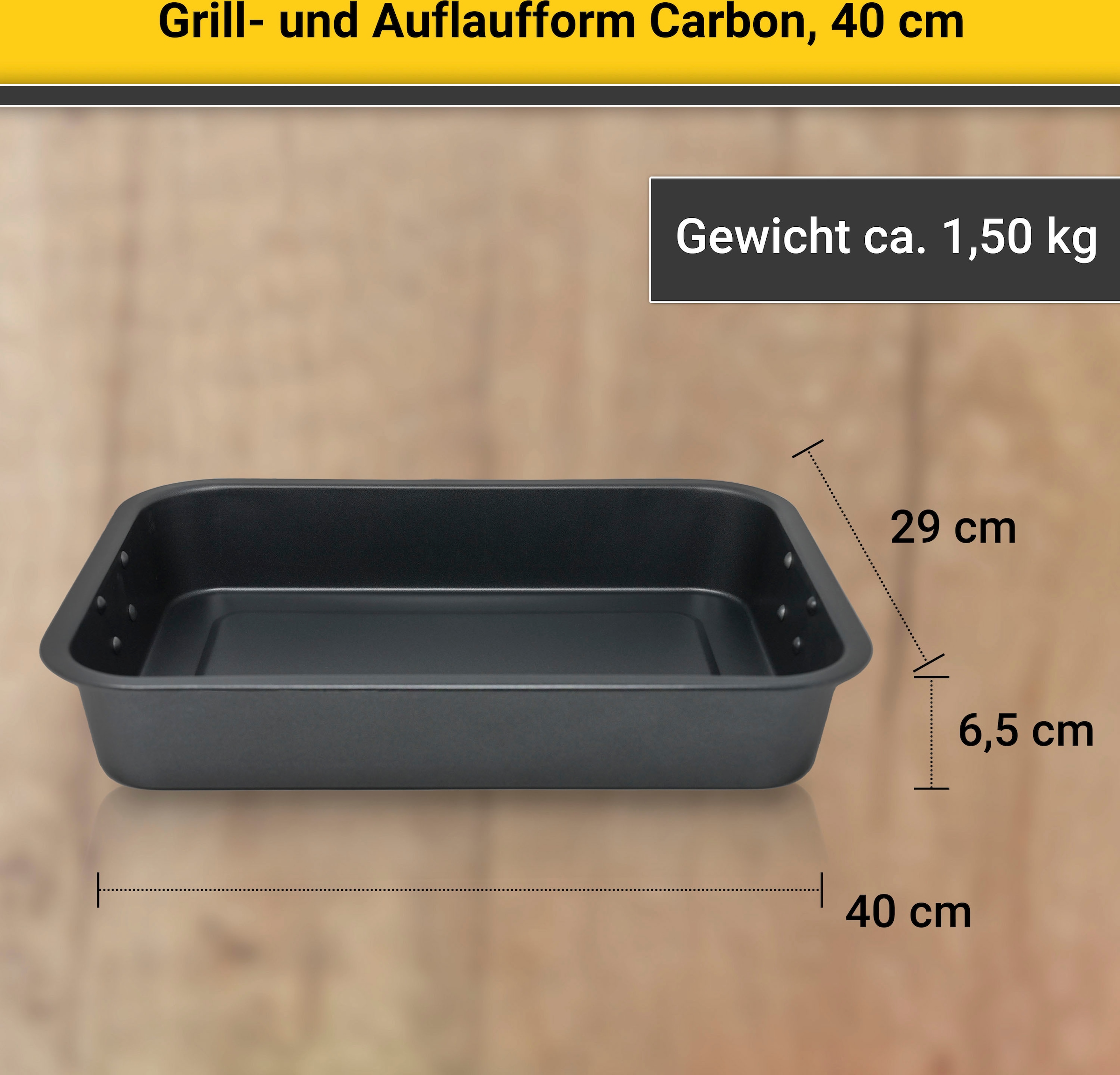 Krüger Auflaufform, Stahl, (1 St.)