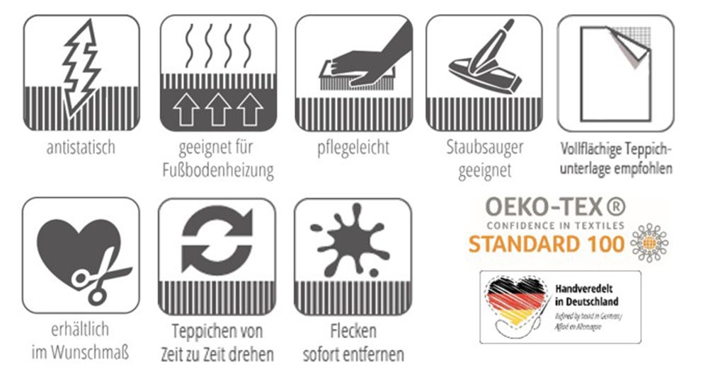 SCHÖNER WOHNEN-Kollektion Teppich »Vision 241«, rechteckig, 7 mm Höhe, Viskoseteppich mit Glanz, Wohnzimmer