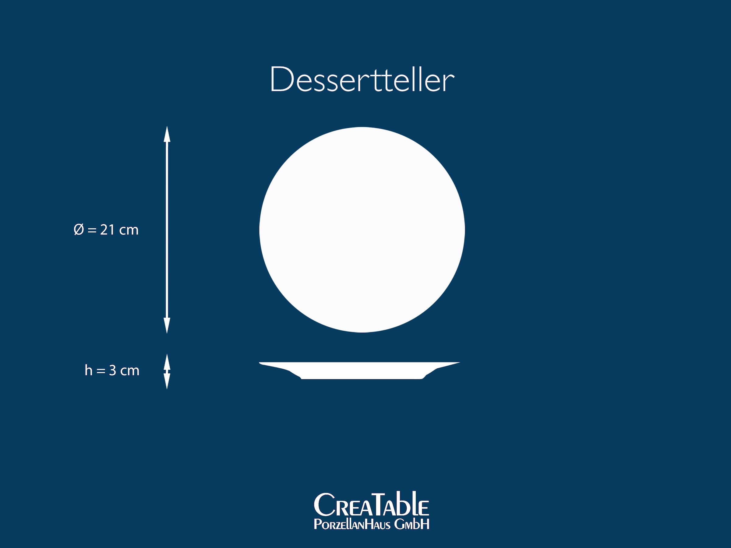 CreaTable Dessertteller »Essteller NATURE COLLECTION« Teller Set für 6 Personen, Ø 21 cm, Steinzeug