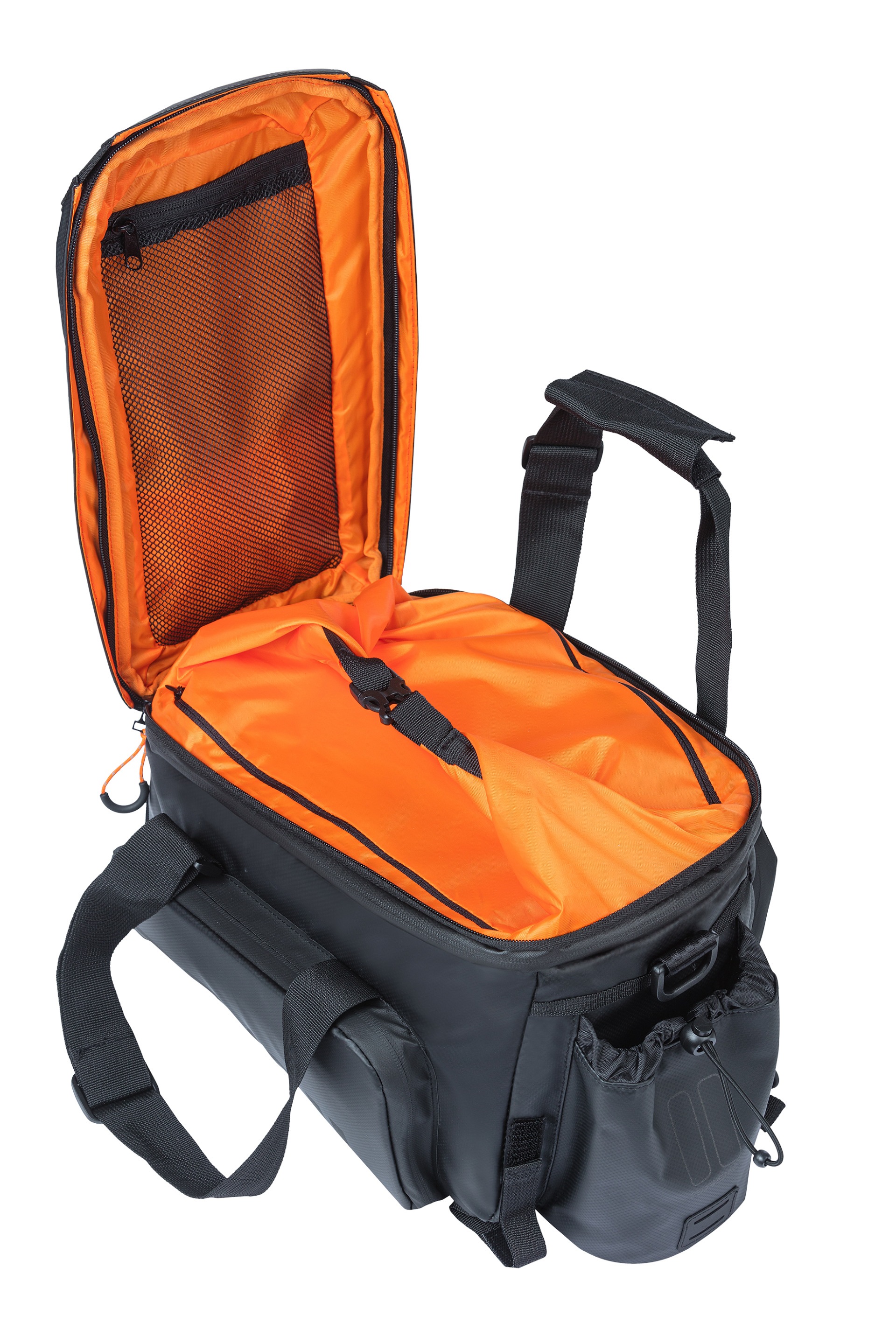 Basil Gepäckträgertasche »Gepäckträgertasche "Miles" XL Pro, schwarz/orange«