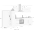HELD MÖBEL Küchenzeile »Samos«, mit E-Geräten, Breite 330 cm