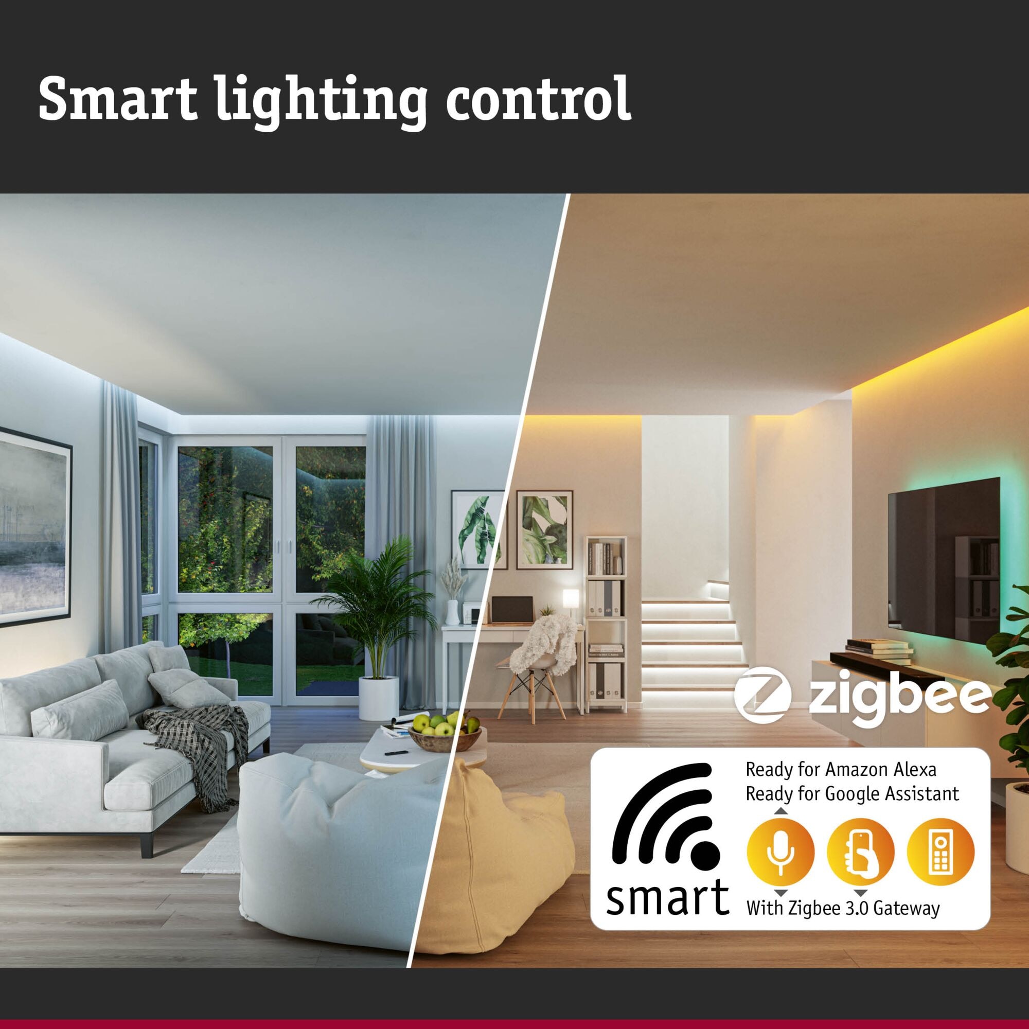 Paulmann Flutlichtstrahler »Flotas Zigbee IP65 3000K 700lm Anthrazit« LED-Modul 1 Stk. Warmweiß Smart Home
