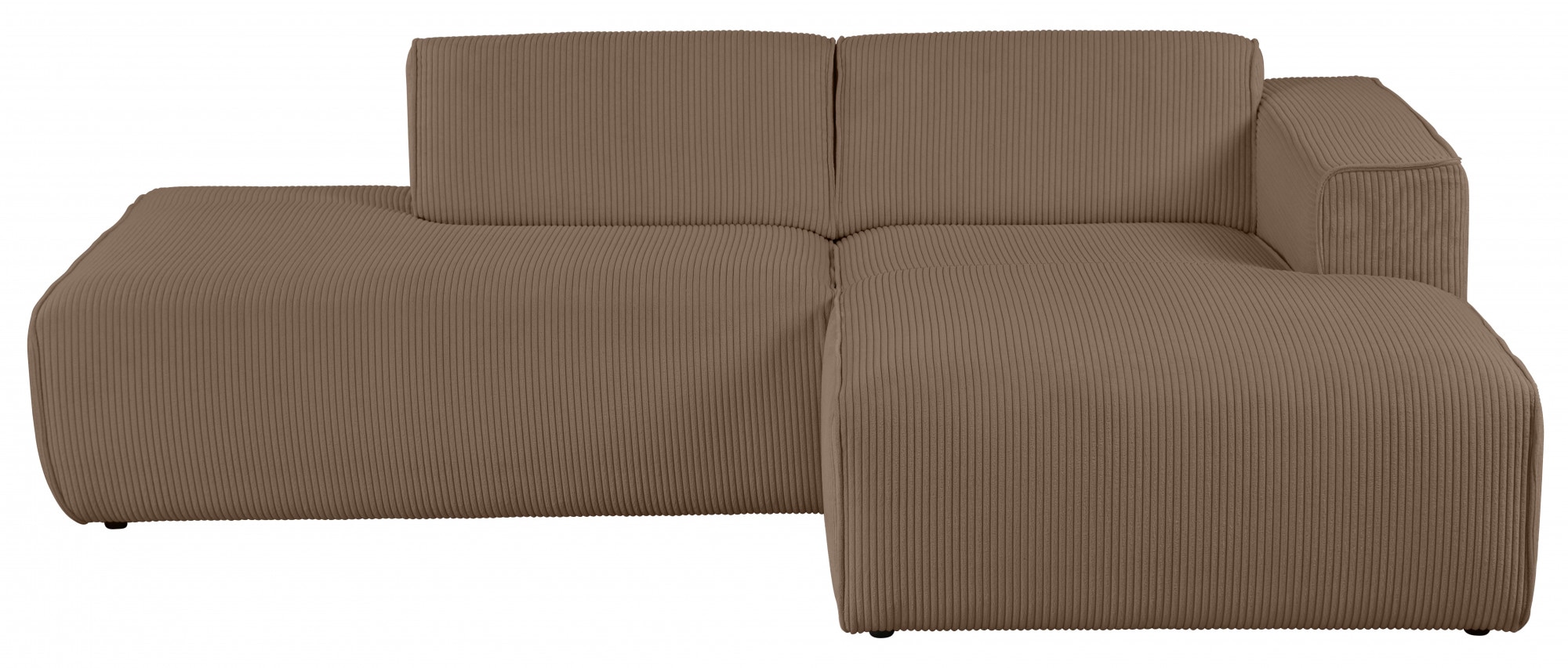 Ecksofa »Noord«, mit Kedernaht, Breite 227 cm, Cord, Struktur