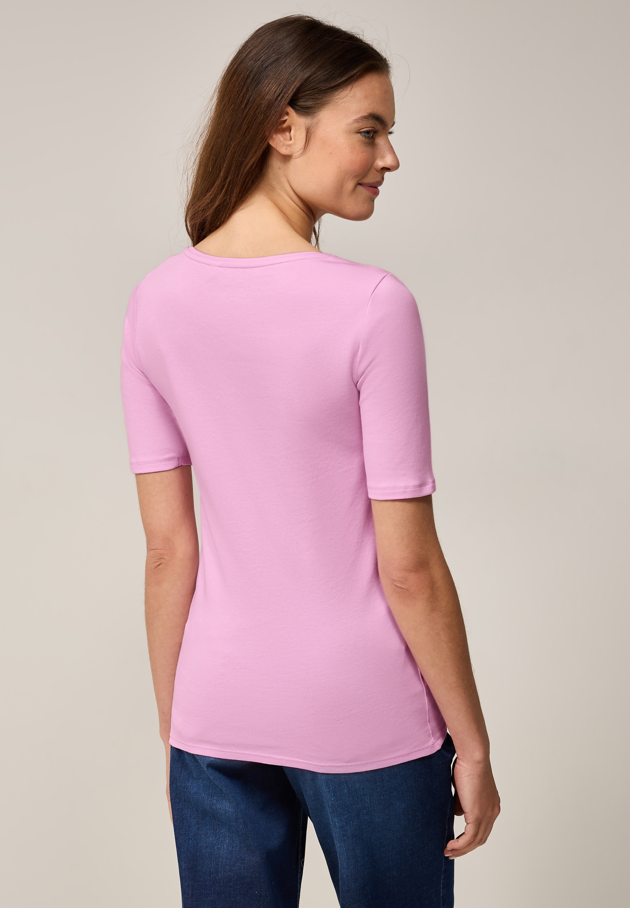 Cecil T-Shirt »Style LENA«, mit klassischem Rundhalsausschnitt