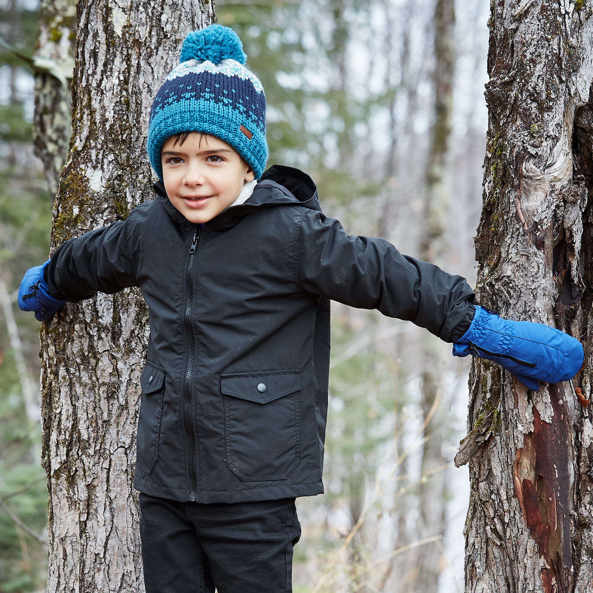 MAXIMO Ballonmütze mit Grobstrickmuster und Pompon
