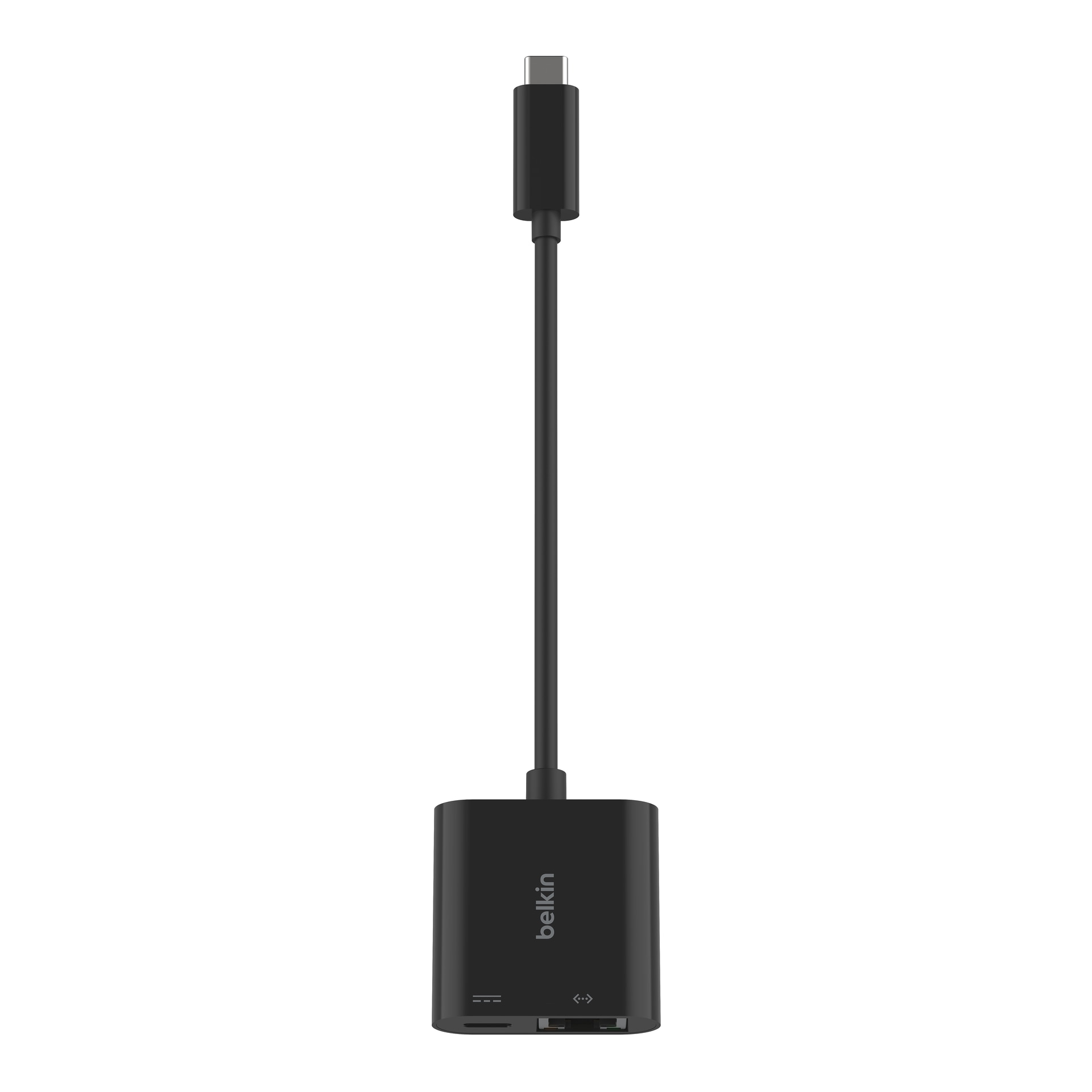 Belkin Netzwerk-Adapter »Connect USB-C zu Ethernet Adapter + 100 W Power Delivery«, 10/100/1000 Mbit/s, PD 3.0