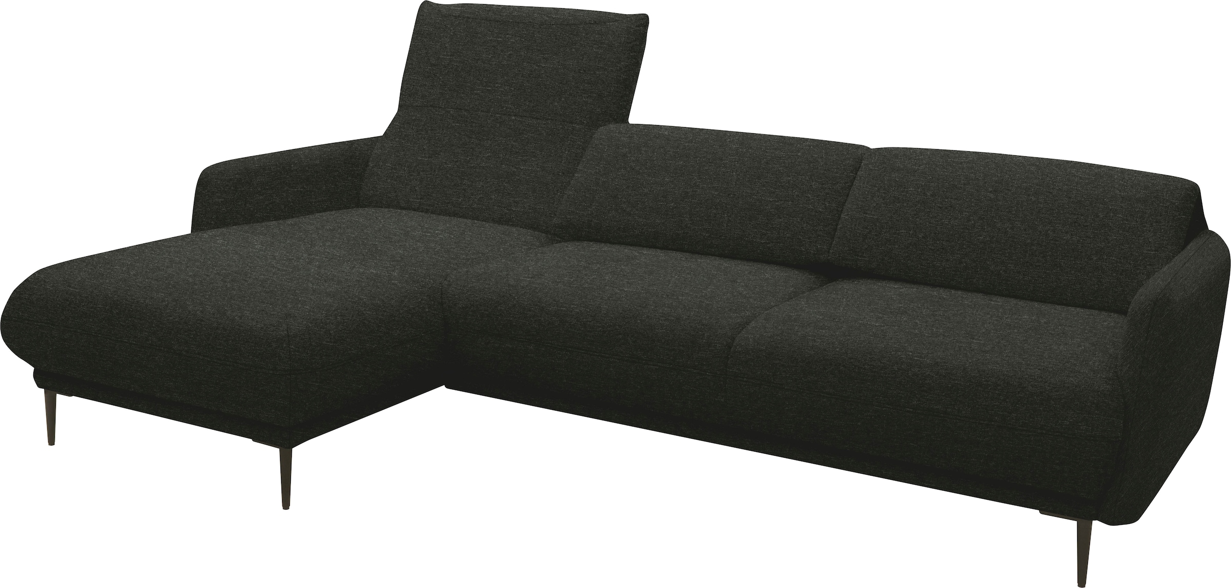 andas Ecksofa »Skovsende  Sitzbreite 245 cm, Rückenlehne stufenlos  hochklappbar für« individuellen Sitzkomfort Kopfteilverstellung, L-Form