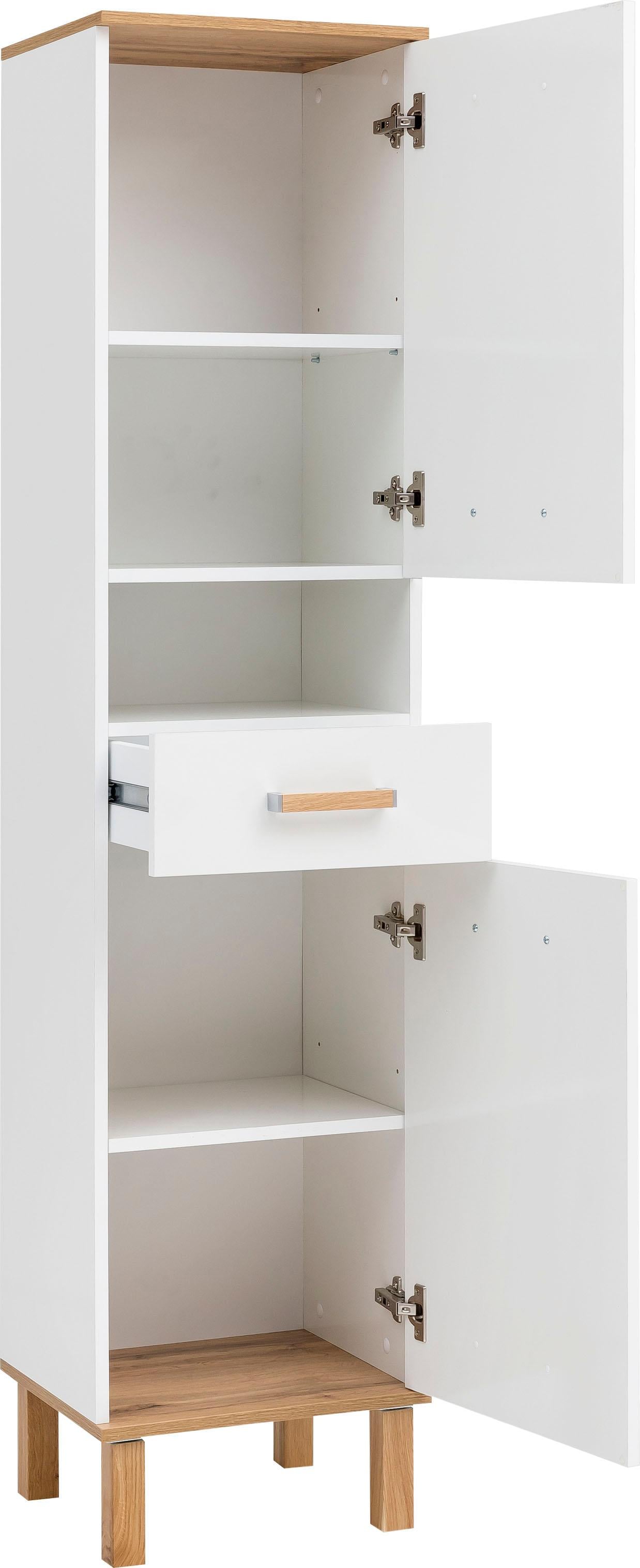 Schildmeyer Hochschrank »Padua« Füße aus Massivholz