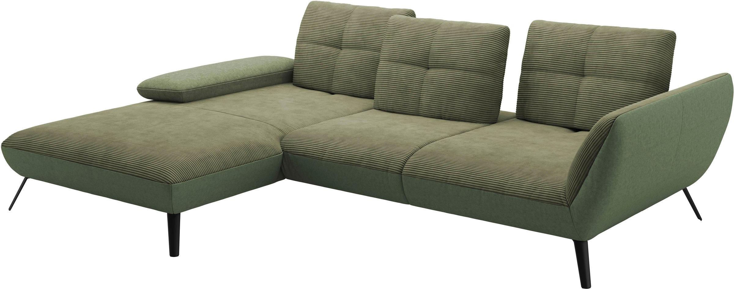 Places of Style Ecksofa »Mikado L-Form«, inkl. Sitztiefenverstellung und Armteilverstellung