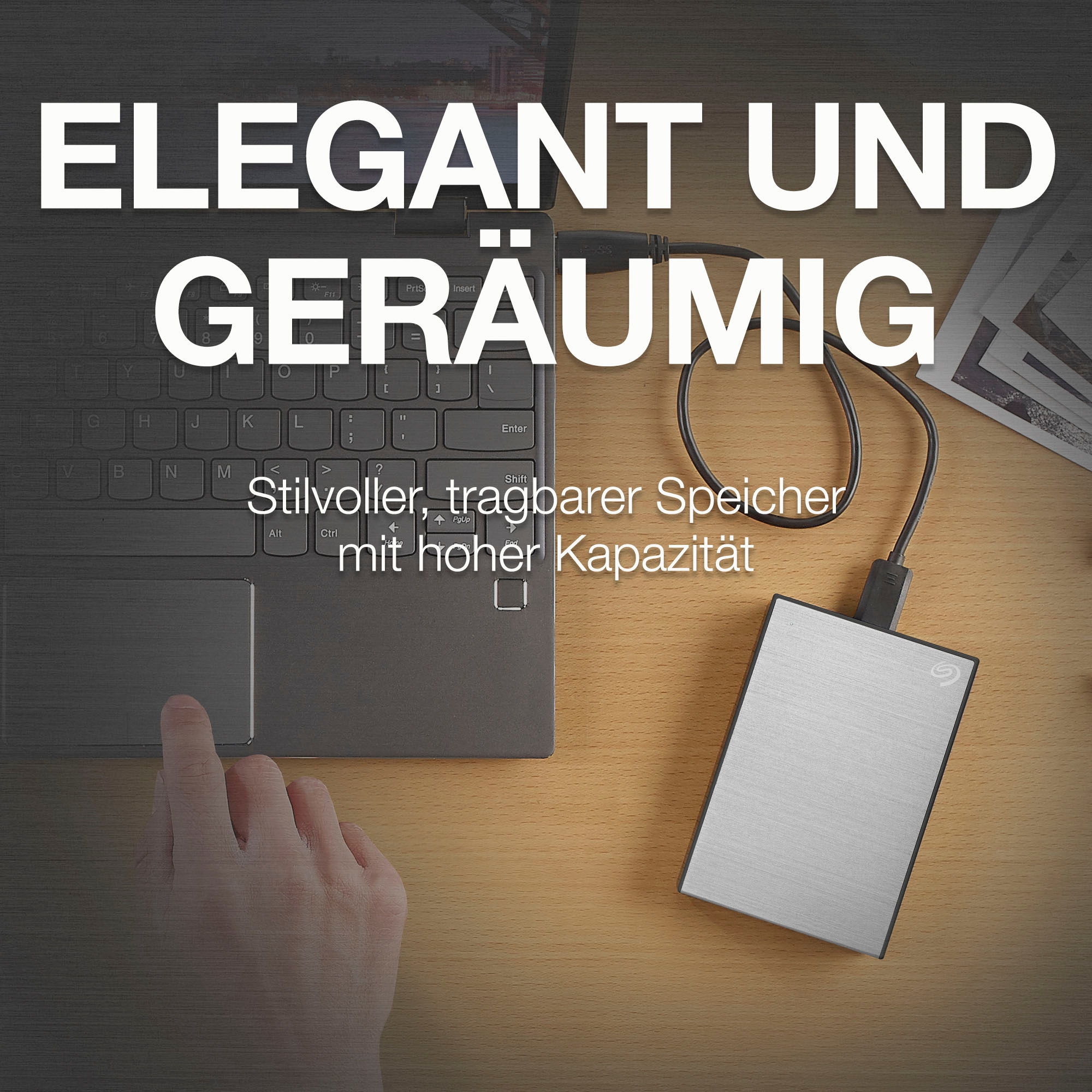Seagate Drive »One 1TB«, UNIVERSAL Garantie Recovery 3 Jahre Data Zoll, 2 Rescue USB Anschluss Portable Services | Inklusive 2,5 ➥ Jahre 3.2, HDD-Festplatte XXL Touch externe