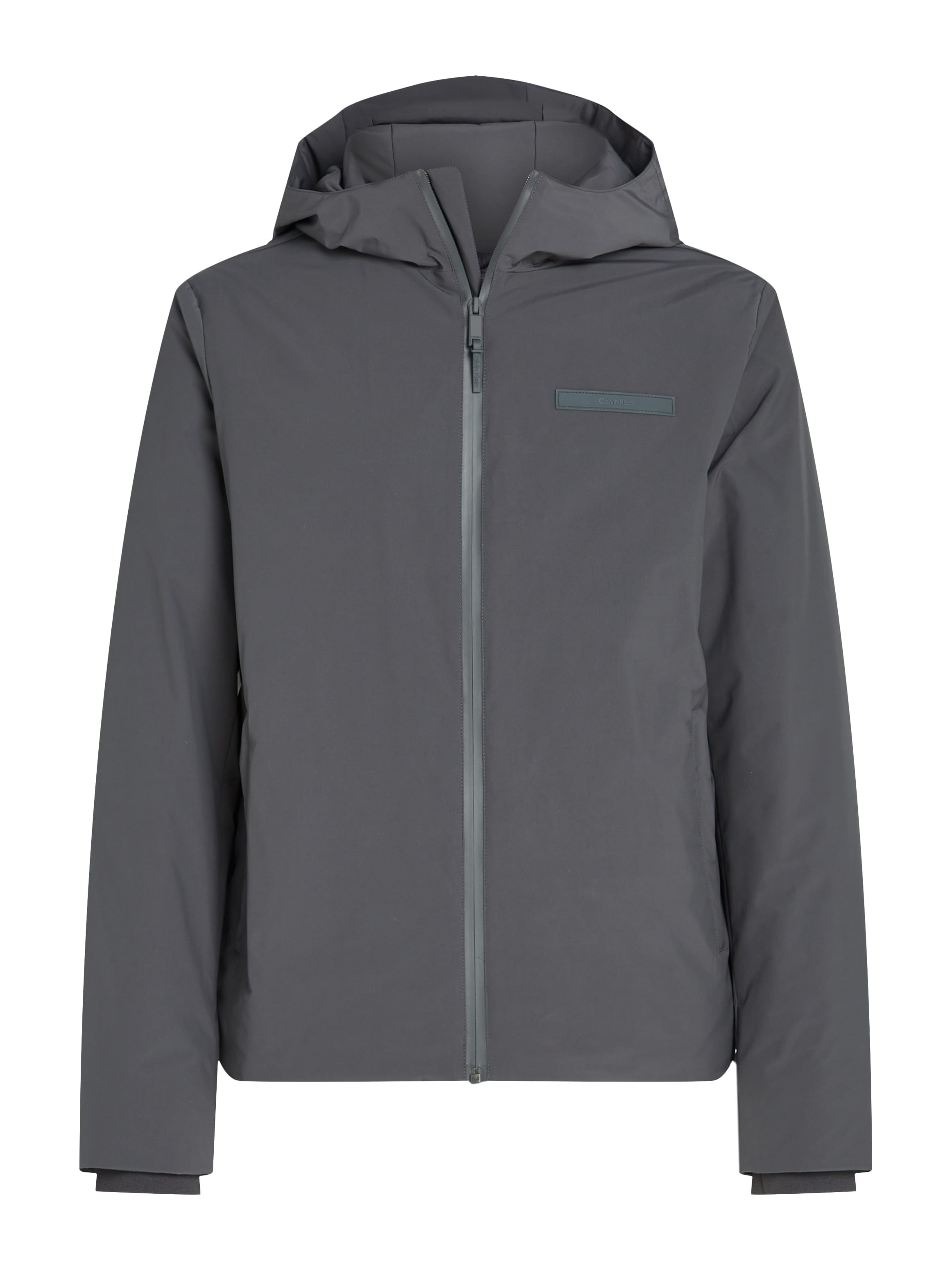 Calvin Klein Outdoorjacke »TECHNICAL NON-QUILT JACKET HOOD«, mit Kapuze, mit Logoprint