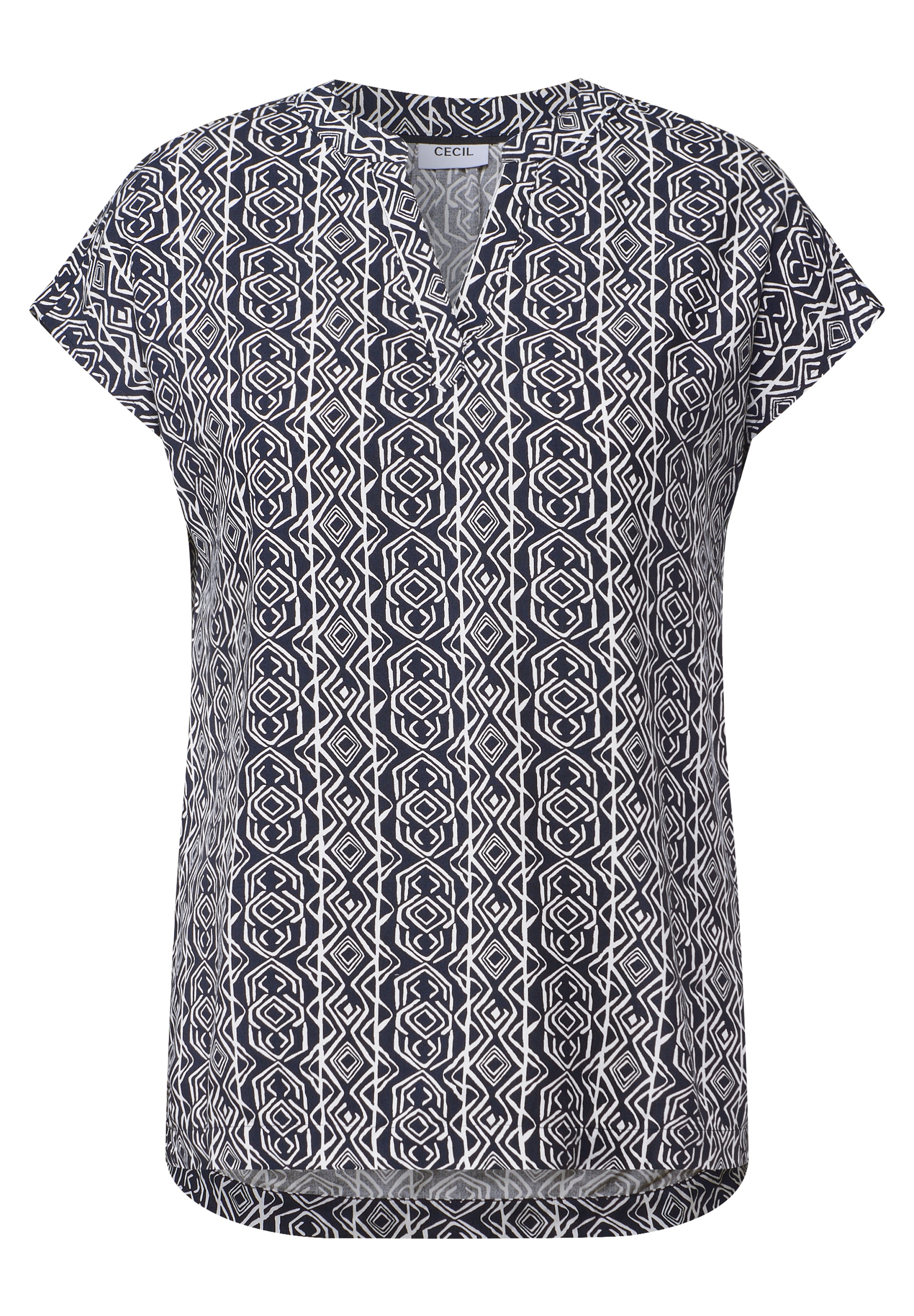Cecil Kurzarmbluse, mit All-Over Print
