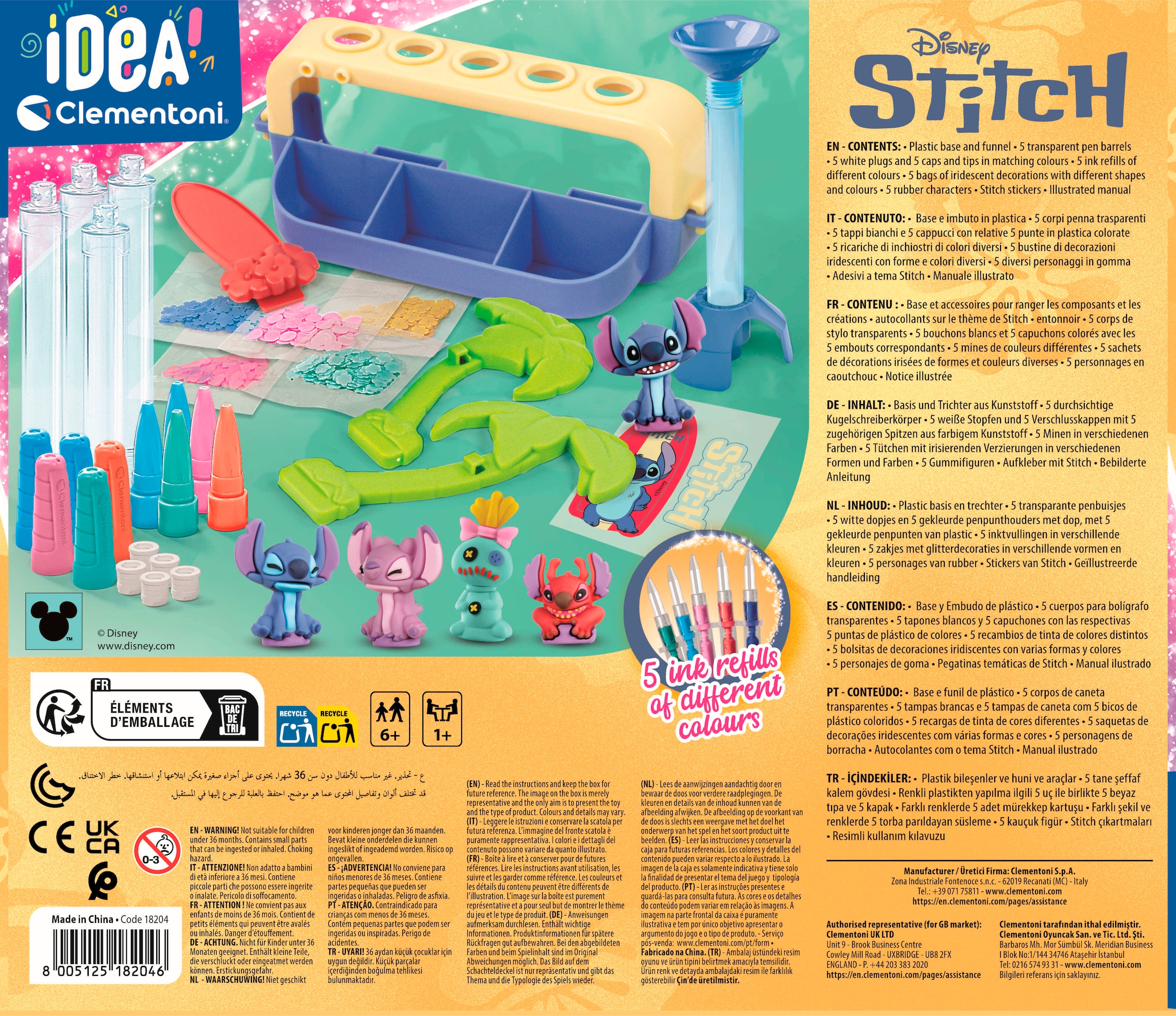 Clementoni® Kreativset »Idea, Mein Stift-Atelier - Stitch«