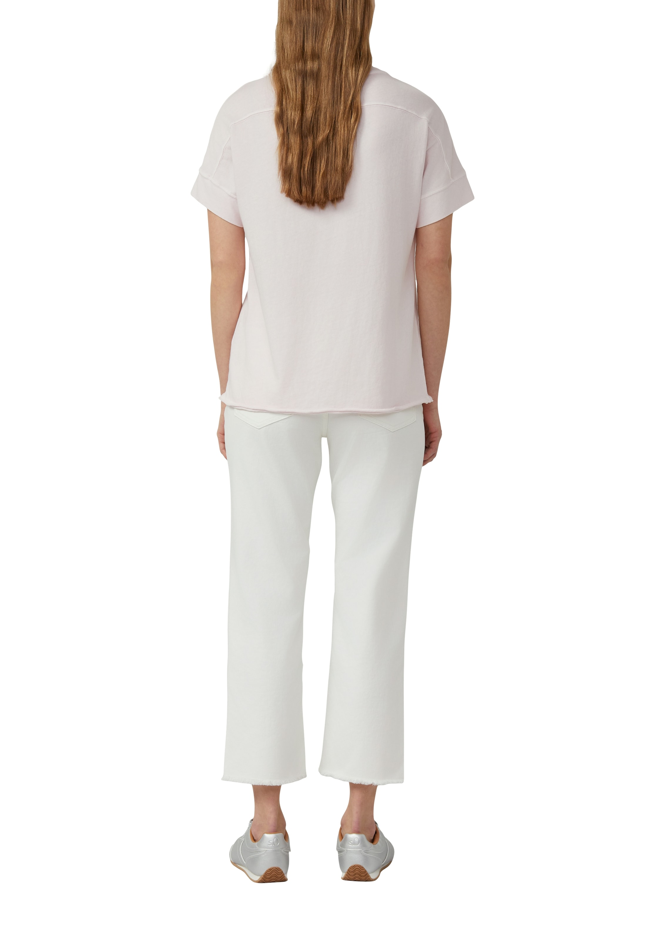 s.Oliver T-Shirt mit offenem Saum