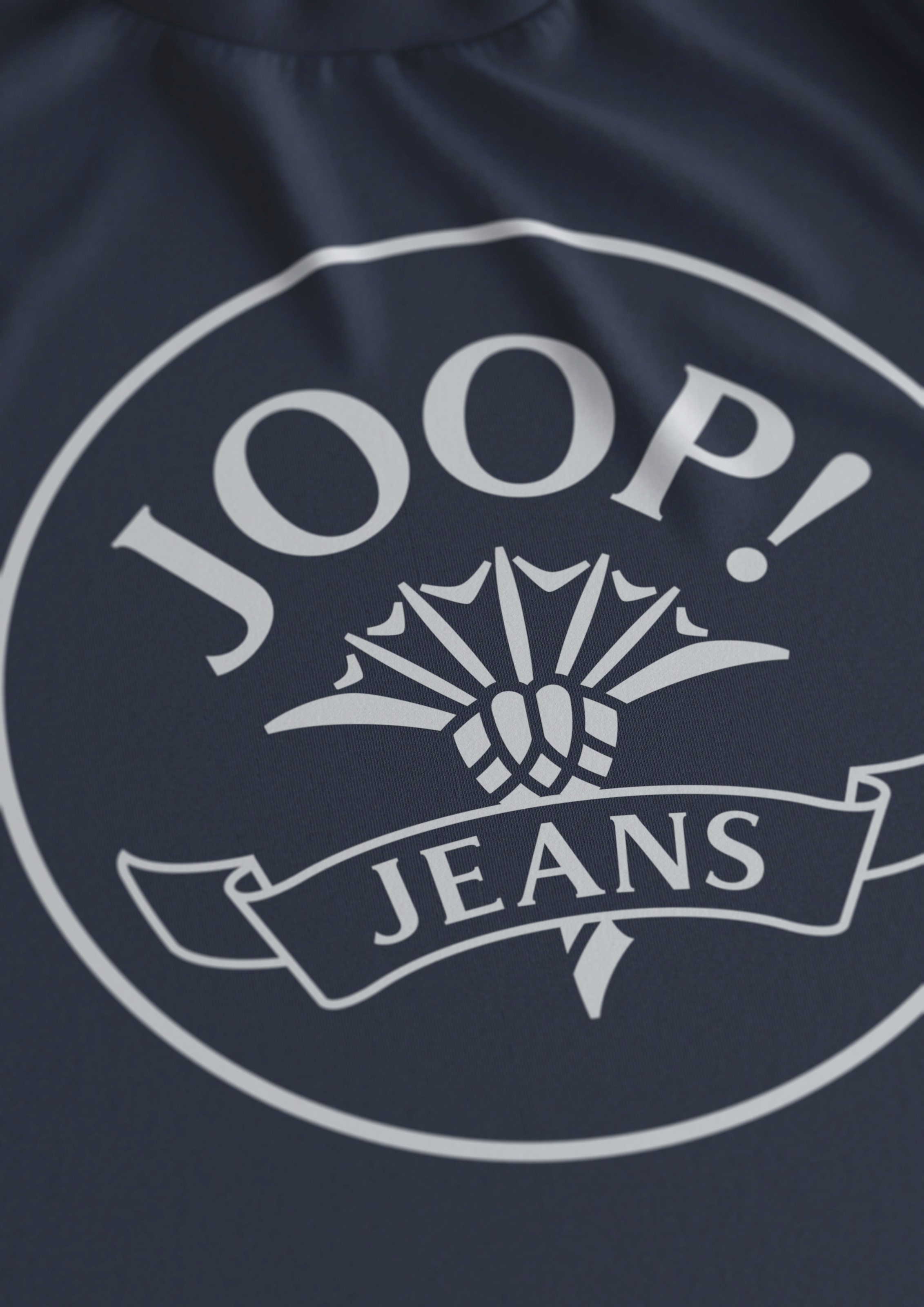 Joop Jeans Kurzarmshirt, mit Logoprint in Kontrastfarbe