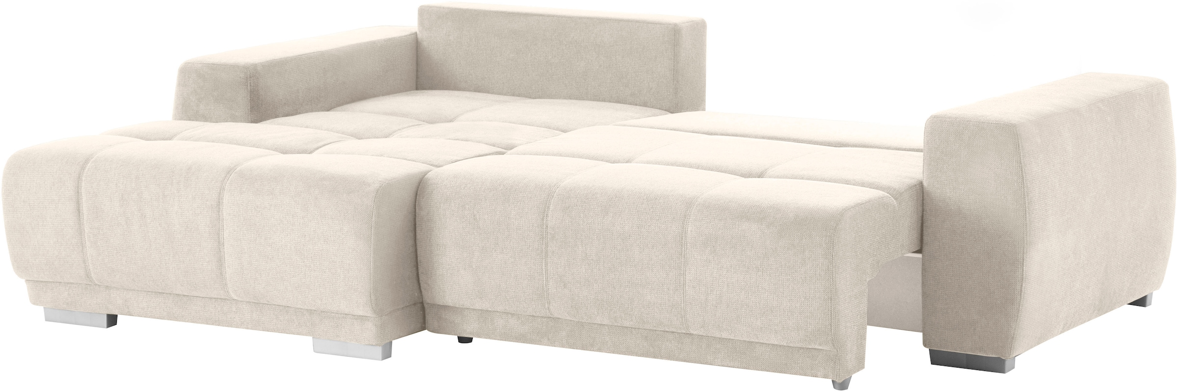 INOSIGN Ecksofa »Bolero L-Form«, wahlweise mit Bettfunktion & Bettkasten