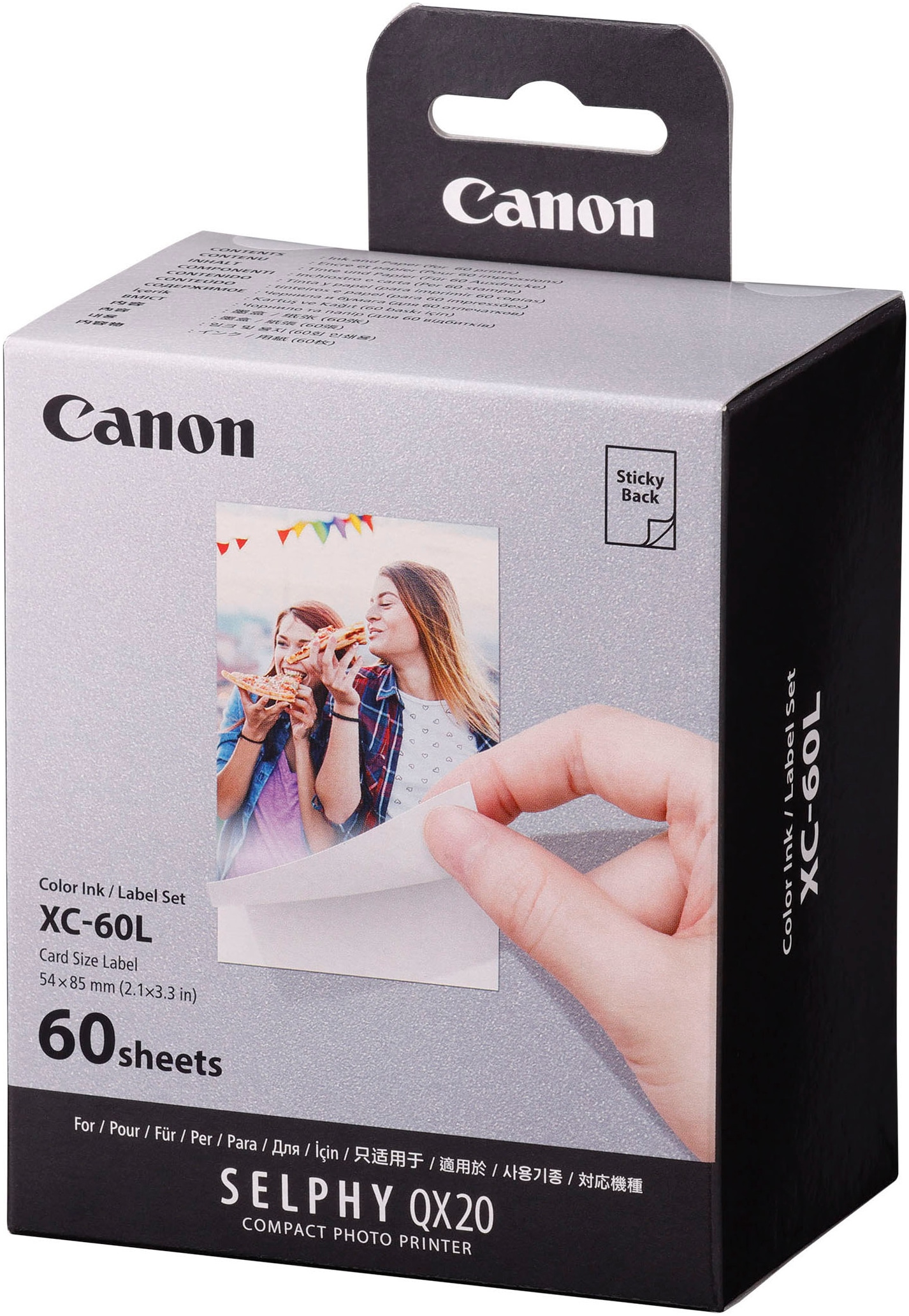 Canon Fotopapier »XC-60L«, 5,4 x 8,5 cm (2,1 x 3,3 Zoll)