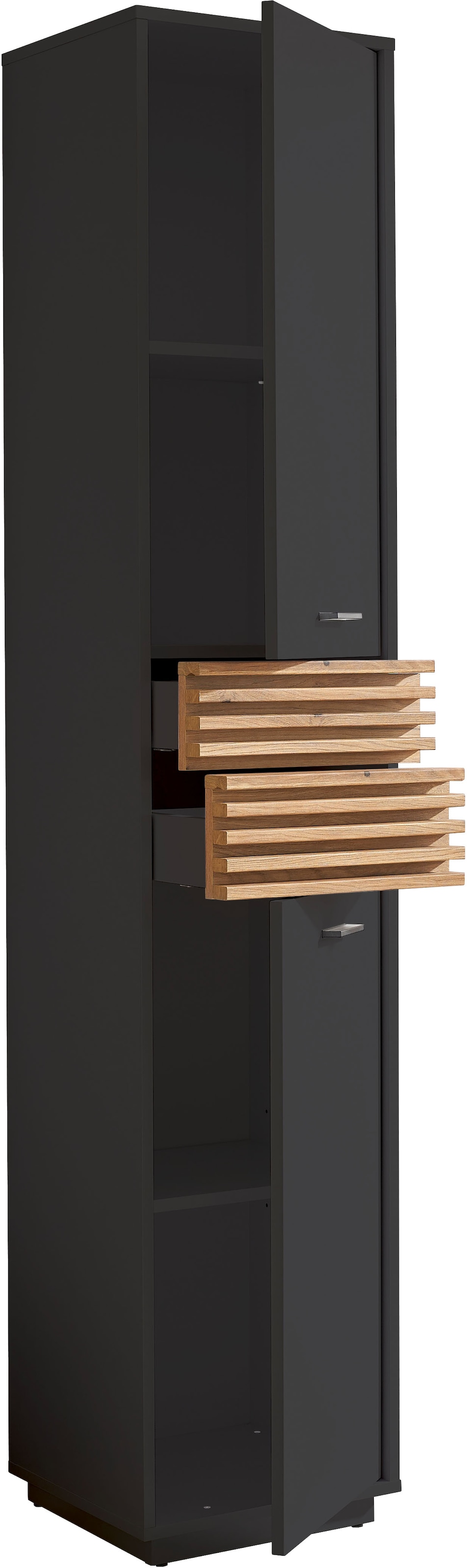 BASIC by Balculina Hochschrank »Liguria B/H/T 38x191x35 cm« 1 Stk. tlg. Breite 38cm, Unterflurauszug, FSC-Mix 70%