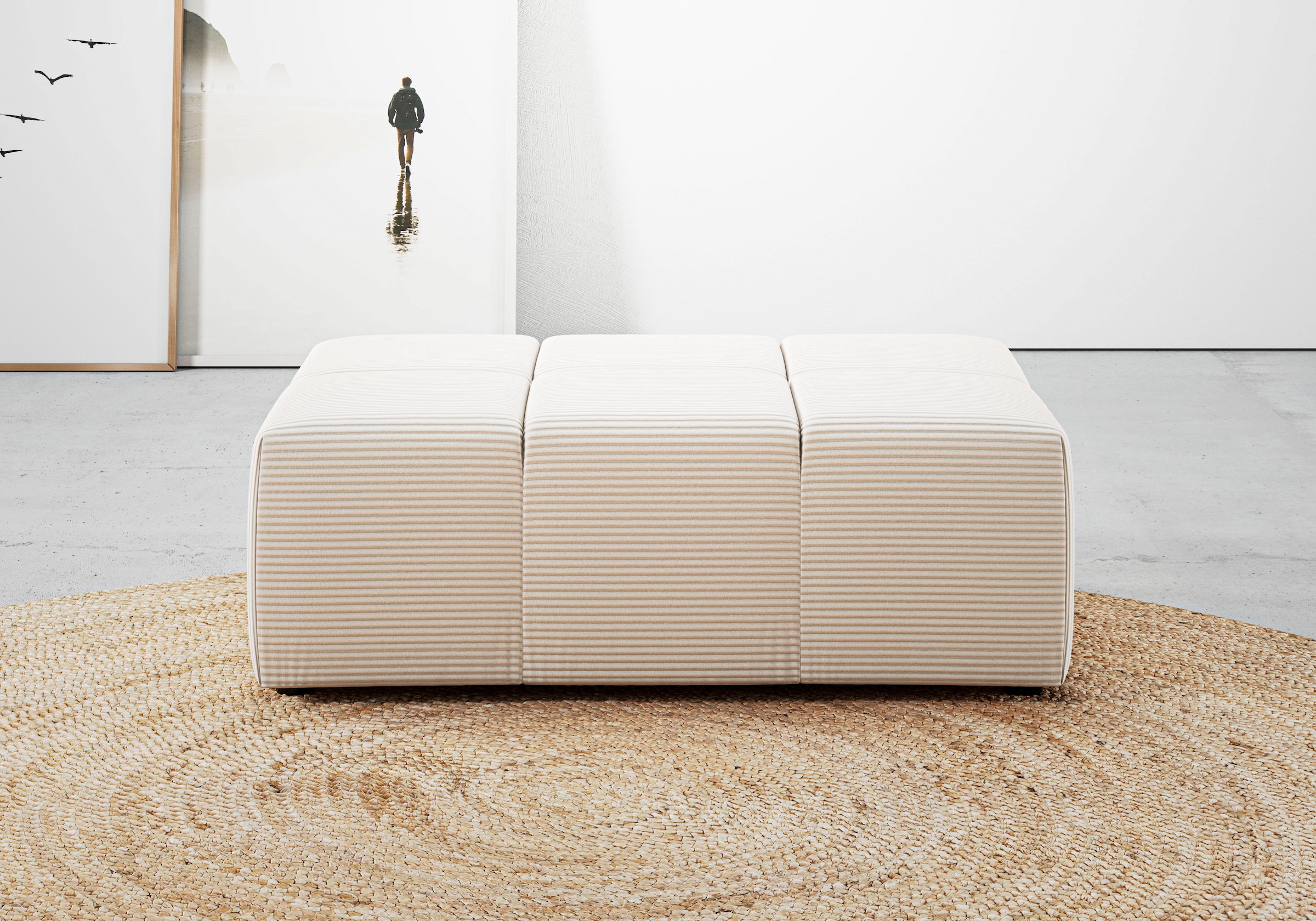 INOSIGN Polsterhocker »Ancona«, passend zur "Ancona"-Polsterserie, auch in Cord + Easy Care