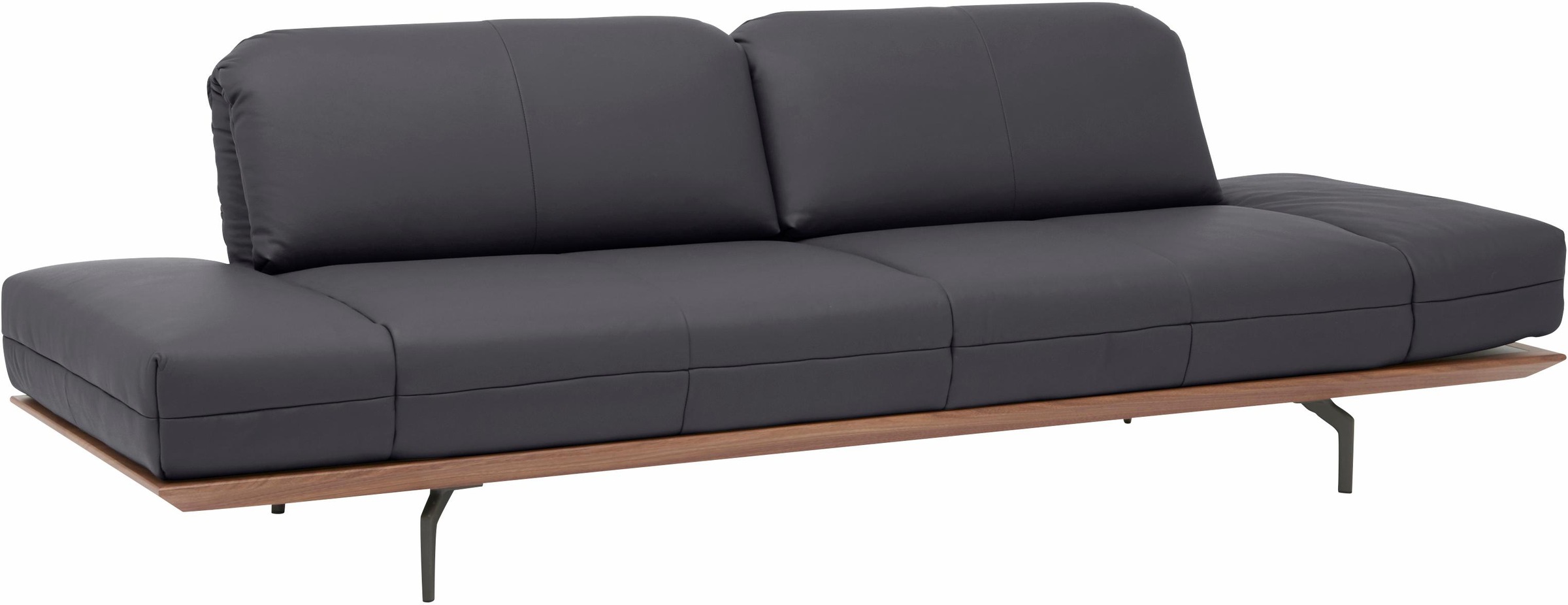 Creation BY ROLF BENZ 3-Sitzer »CR.420, Designsofa, Loungesofa«, in 2 Qualitäten, Holzrahmen in Eiche Natur oder Nußbaum, Breite 232 cm