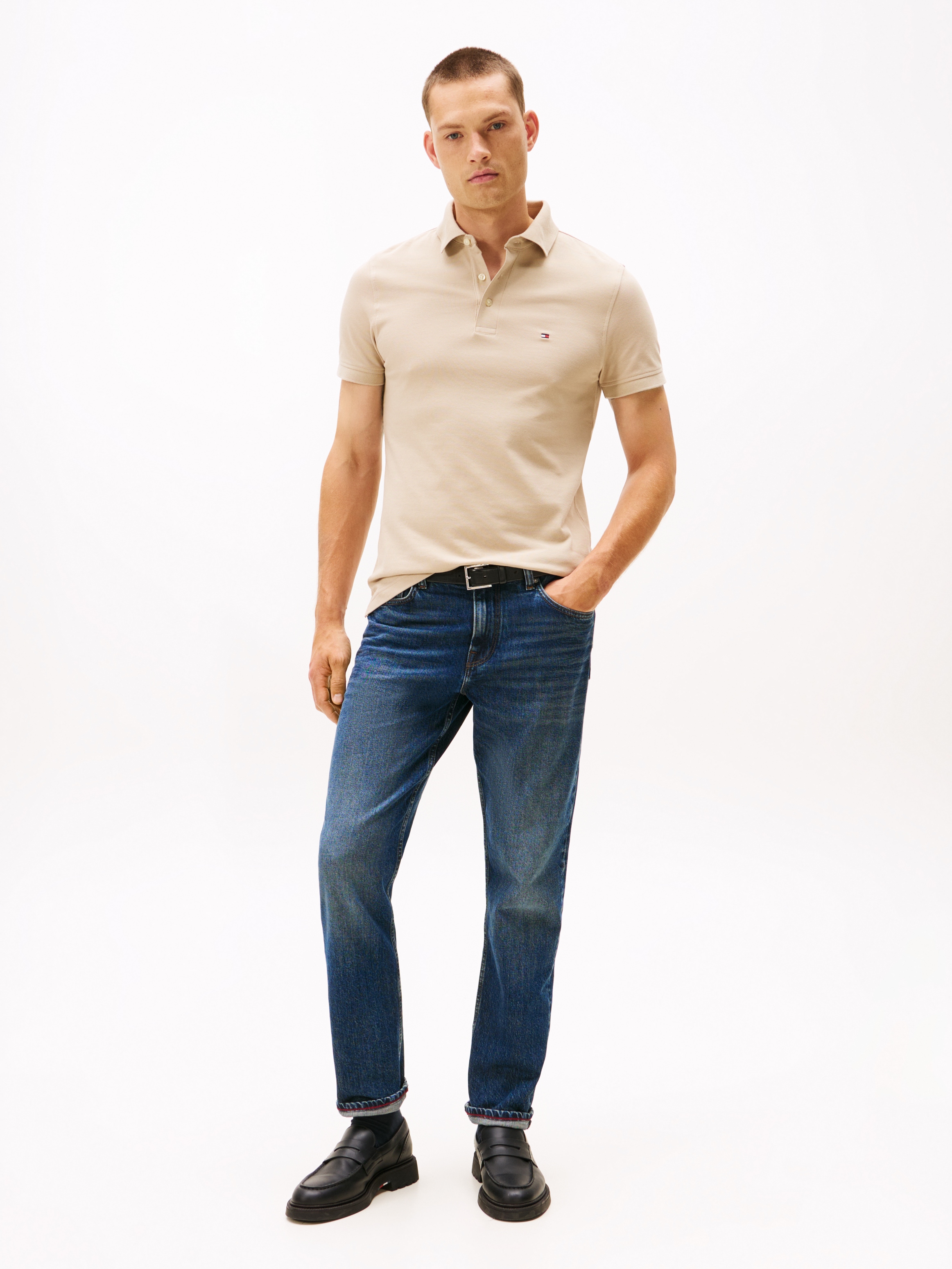 Tommy Hilfiger Poloshirt »1985 SLIM POLO« mit Stickerei, Piqué-Qualität, Slim fit