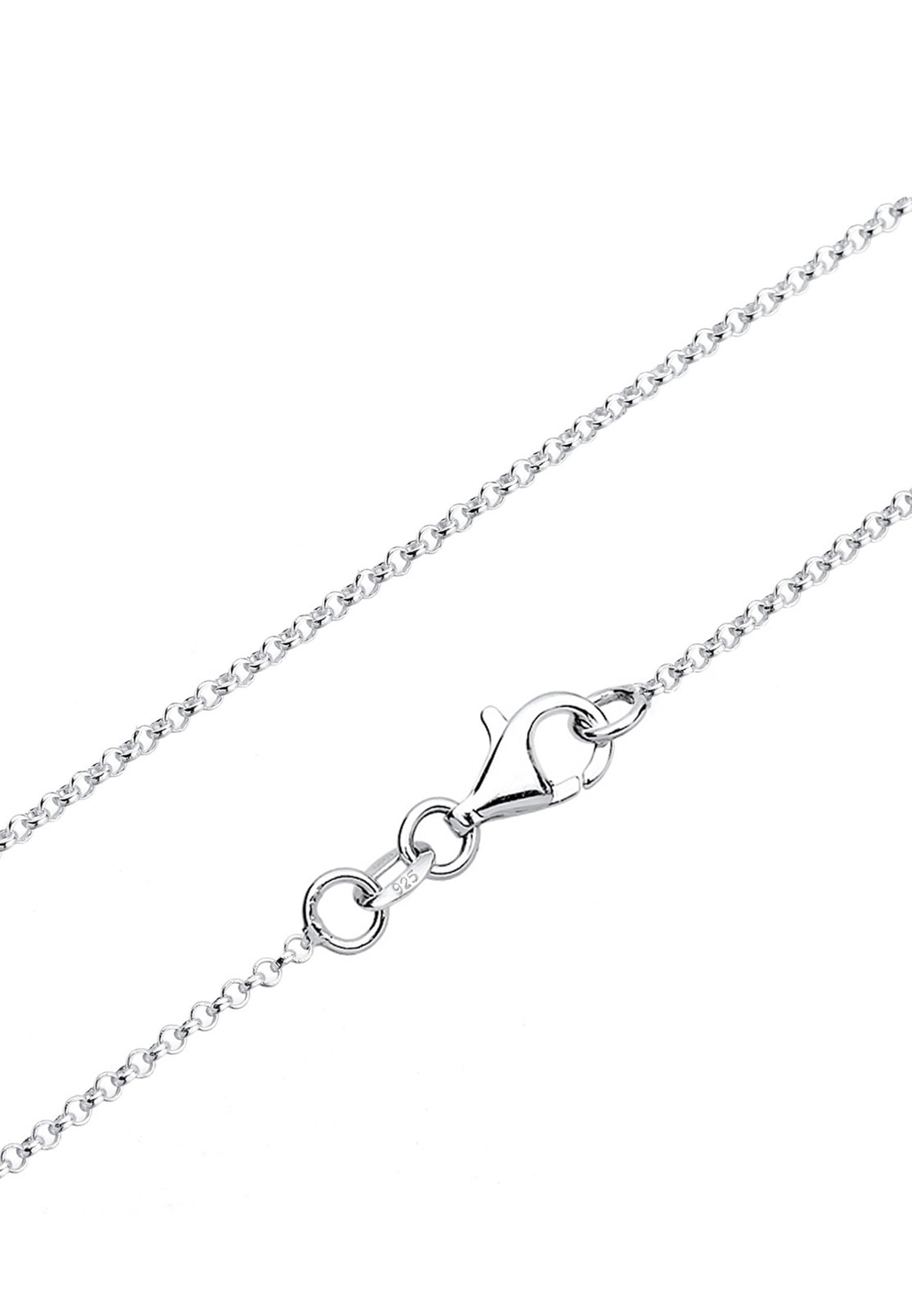 Elli Silberkette »Halskette Herz Kristalle 925 Sterling Silber«