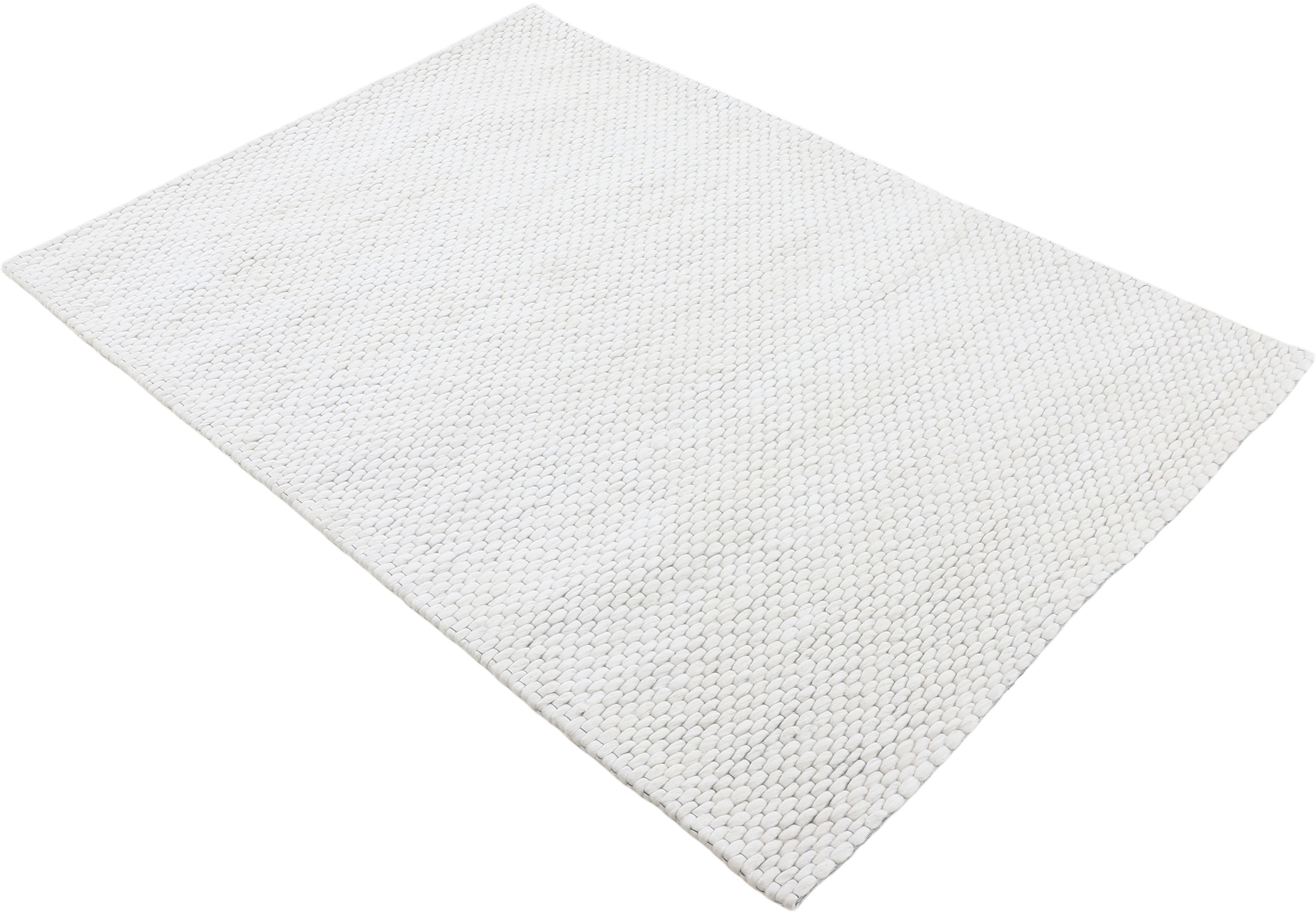 carpetfine Wollteppich »Sina«, rechteckig, weich Wolle, Teppich, kuschelig meliert, & reine Handweb handgewebt