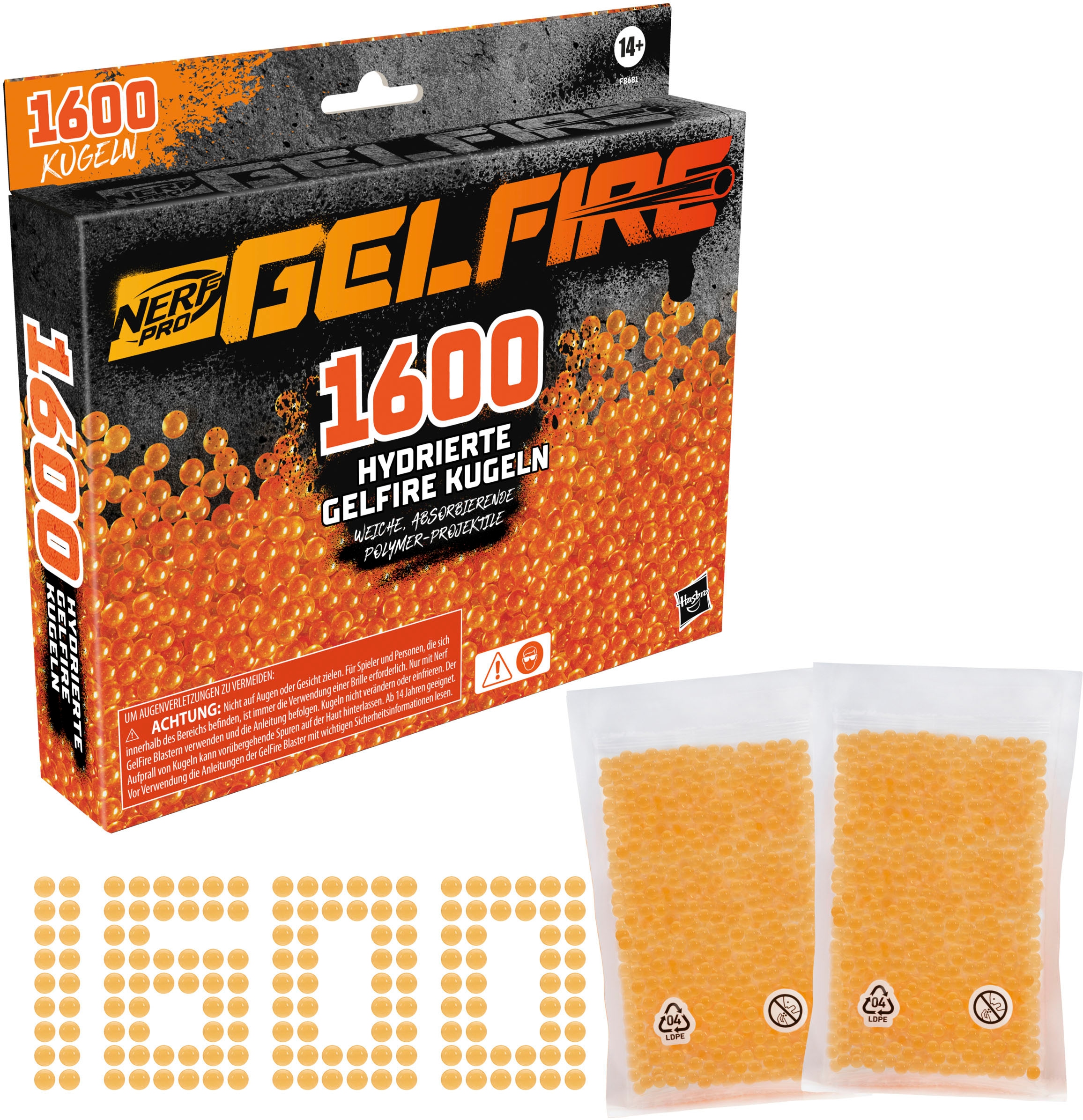 Hasbro Blaster »Nerf Pro Gelfire Nachfüllpack (1600 Kugeln)«