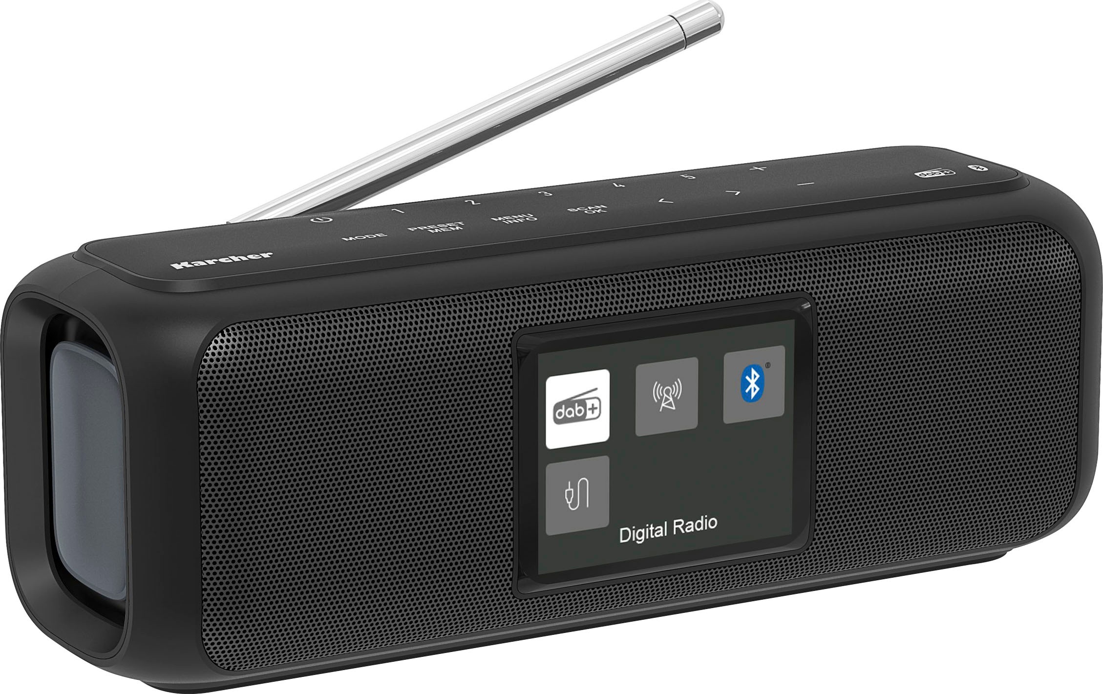 W) (DAB+)-UKW (Bluetooth Digitalradio »DAB (DAB+) Lautsprecher«, Jahre Garantie UNIVERSAL 5 Go Digitalradio XXL RDS Bluetooth | ➥ 3 Karcher mit