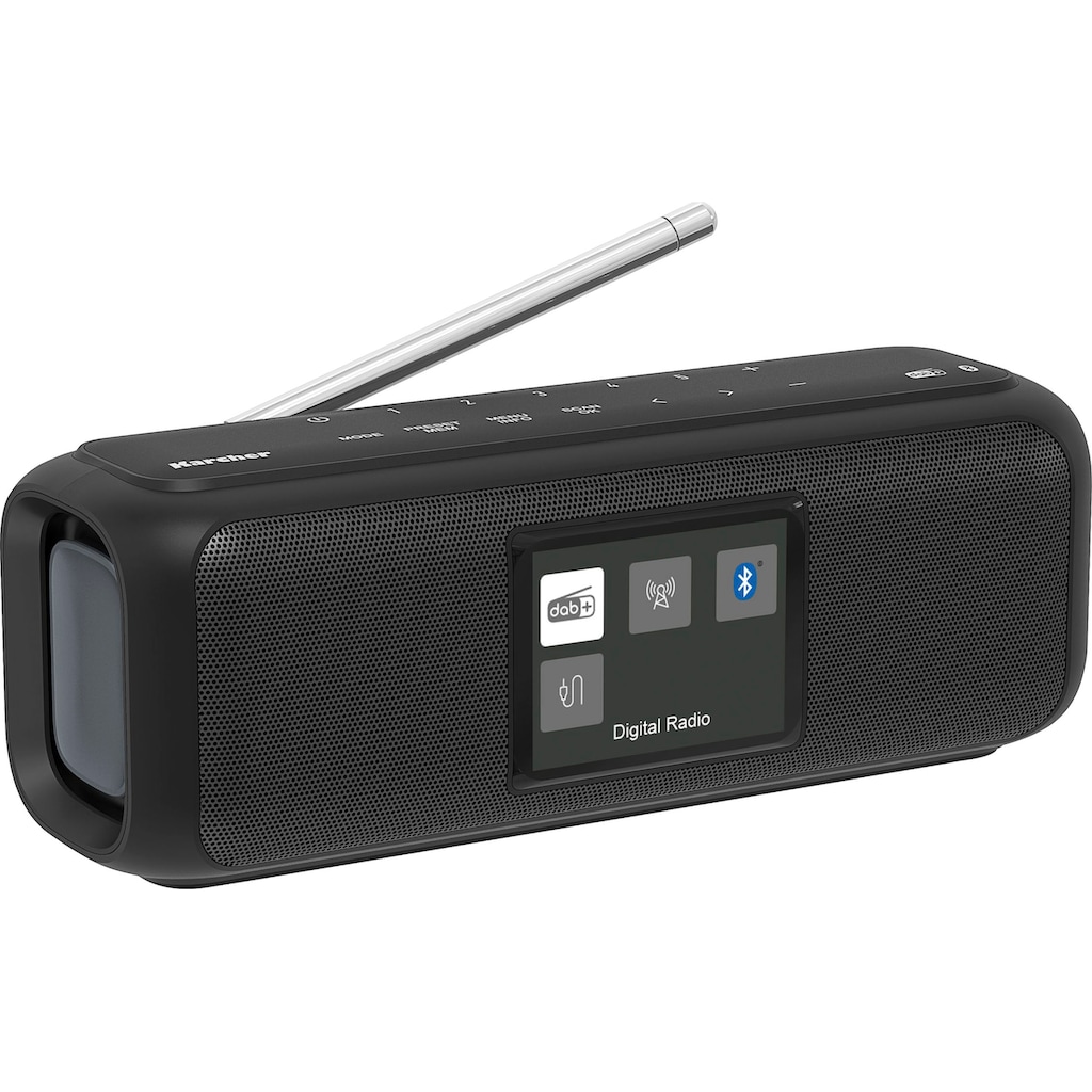 Karcher Digitalradio (DAB+) »DAB Go Bluetooth Lautsprecher«, (Bluetooth Digitalradio (DAB+)-UKW mit RDS 5 W)