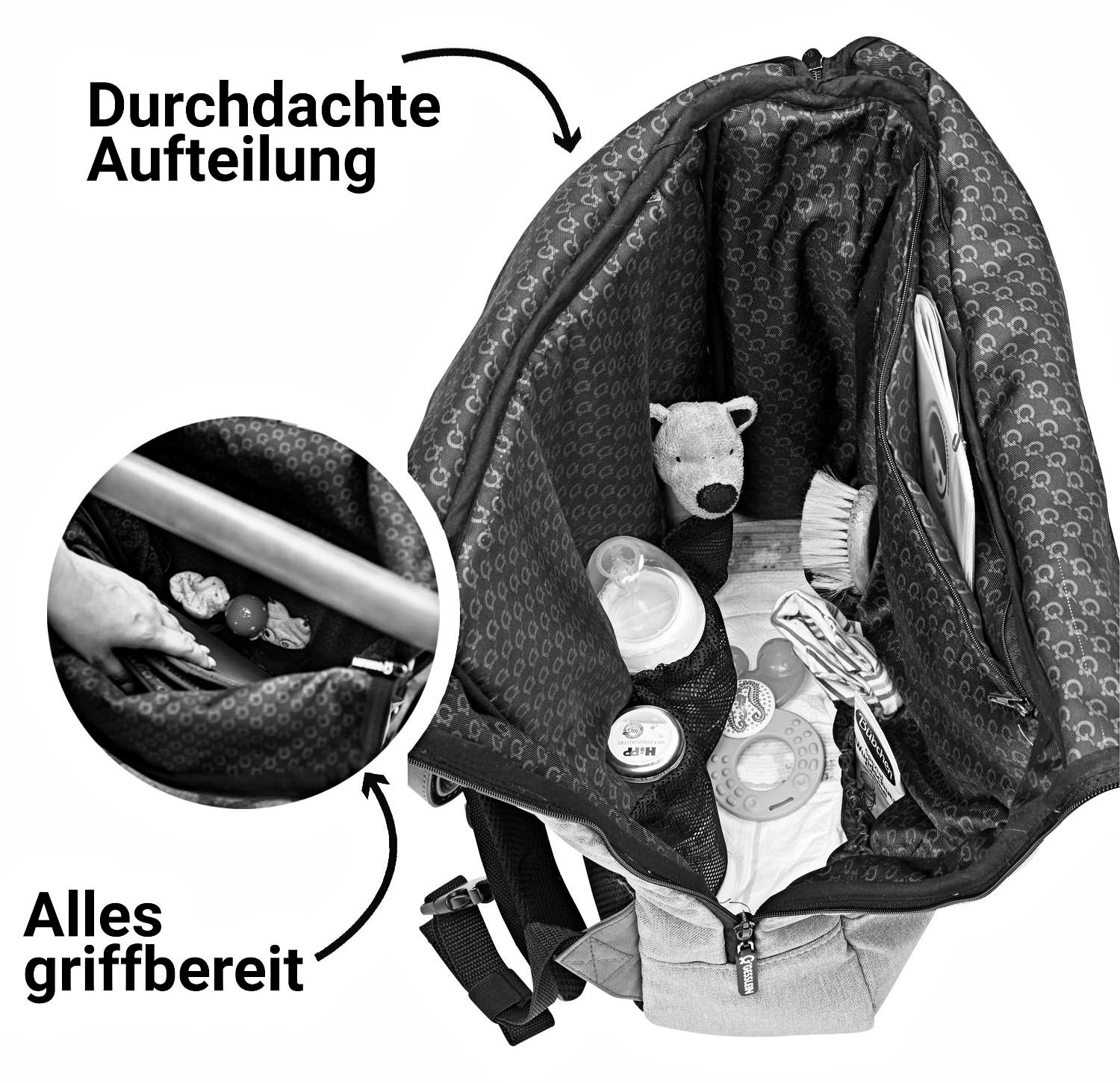 Gesslein Wickelrucksack »N°6, rosa/pink«, Made in Germany