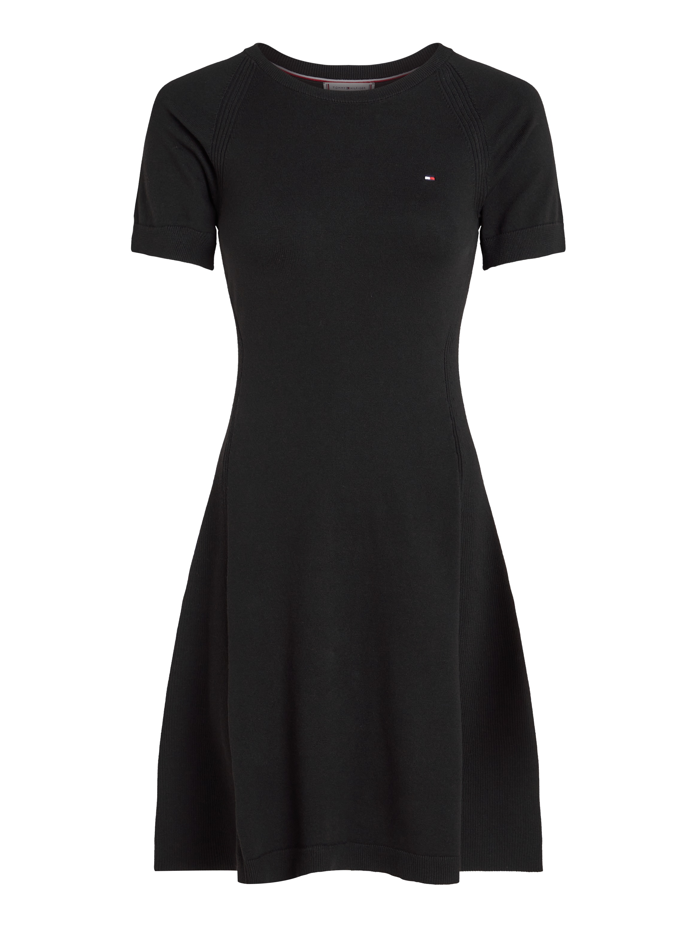 Tommy Hilfiger Jerseykleid »CO JERSEY STITCH F&F DRESS«, mit Logostickerei auf der Brust
