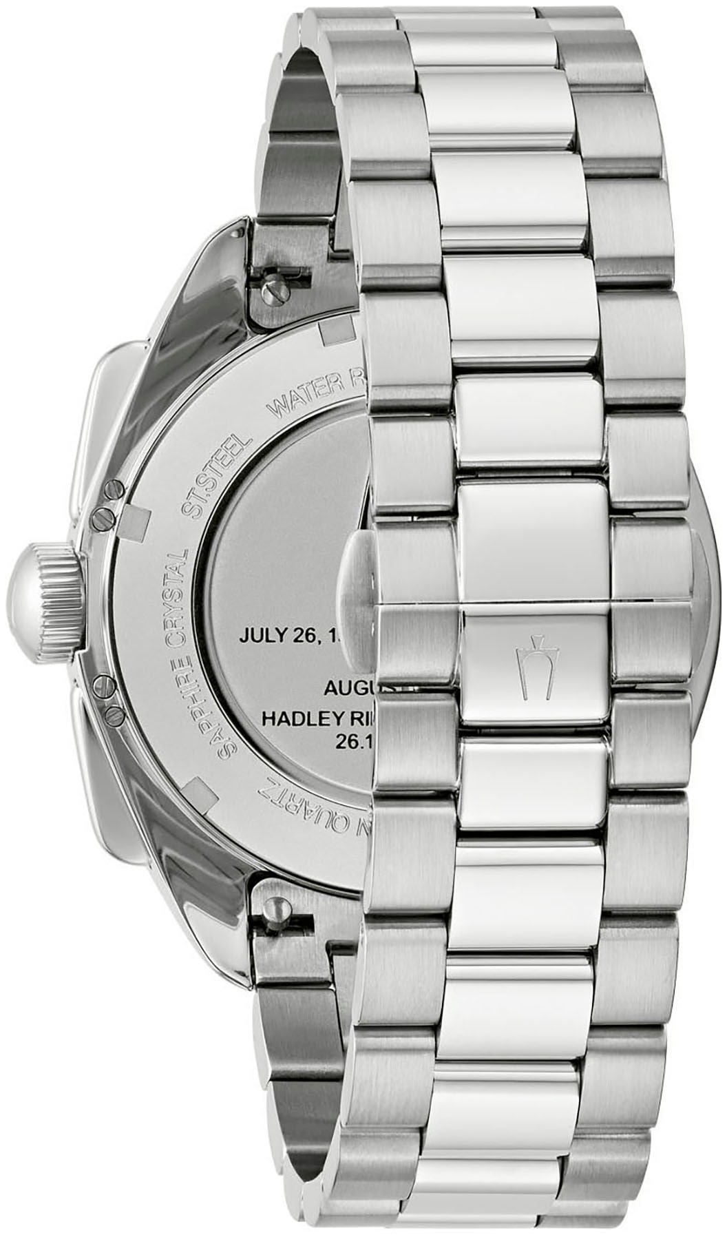 Bulova Chronograph »Lunar Pilot«, Quarzuhr, Armbanduhr, Herrenuhr, Edelstahlarmband