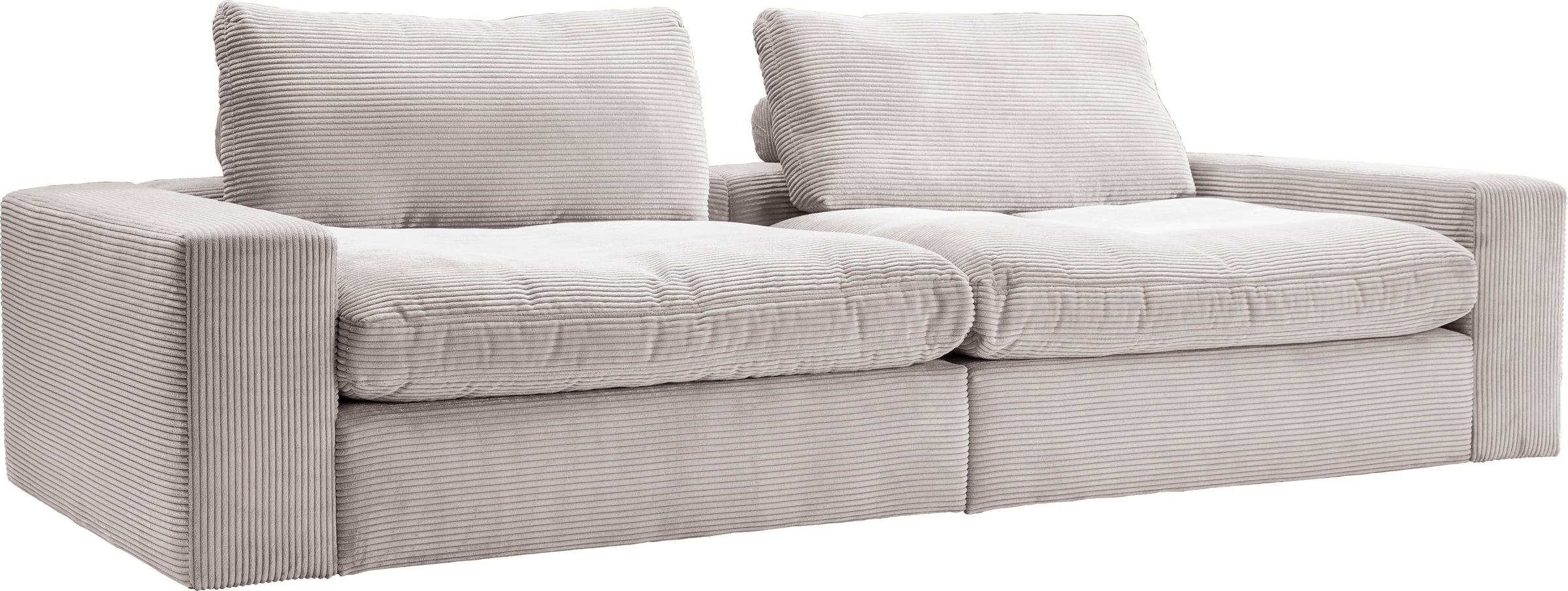 alina Big-Sofa »Sandy«, 256 cm breit und 123 cm tief, in modernem Cordstoff