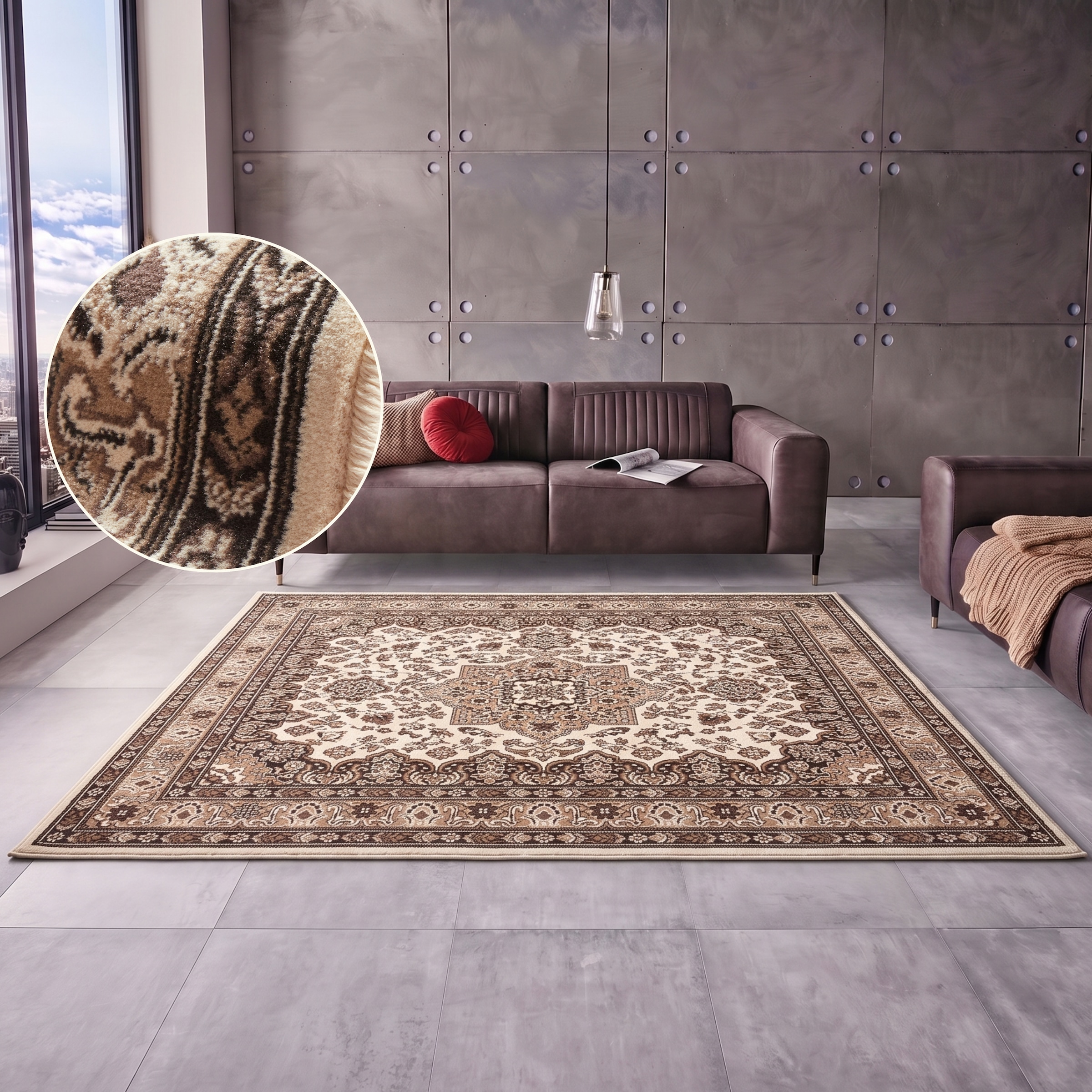 HANSE Home Teppich »Parun Täbriz« rechteckig 9 mm Höhe Kurzflor, Orient, Läufer, Vintage, Esszimmer, Wohnzimmer, Flur