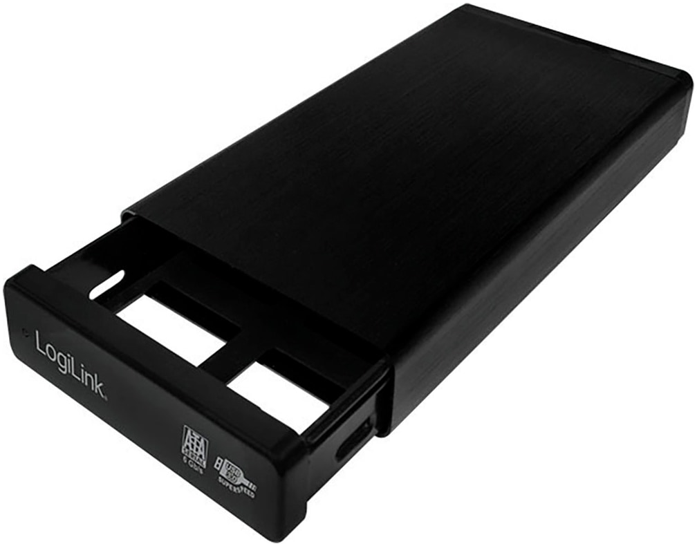 LogiLink HDD-Festplatte »USB 3.0 Gehäuse für 3,5" SATA HDD«, 3,5 Zoll, Anschluss USB 3.0