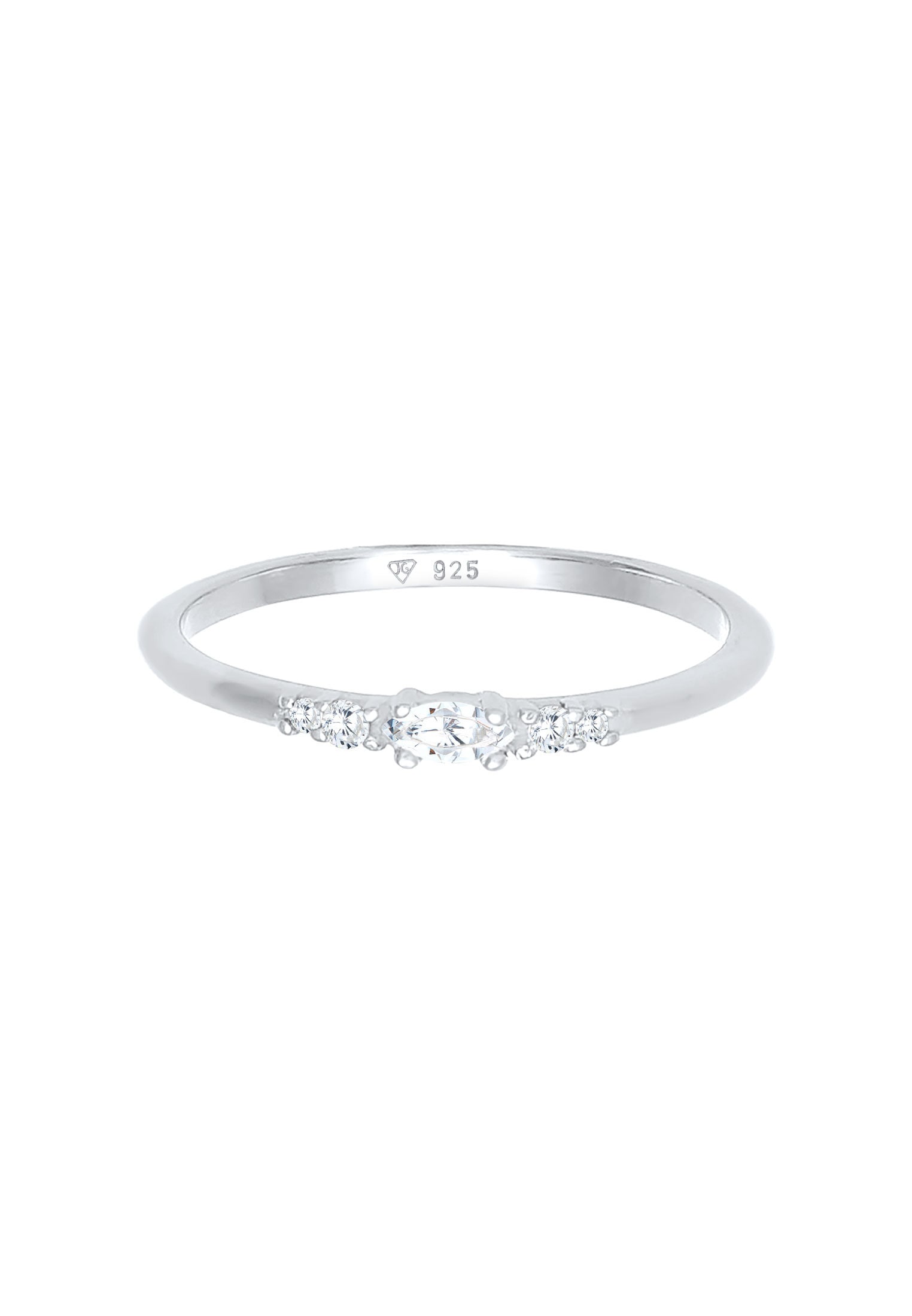 Elli Verlobungsring »Ring Zirkonia Marquise Elegant Verlobung 925 Silber«
