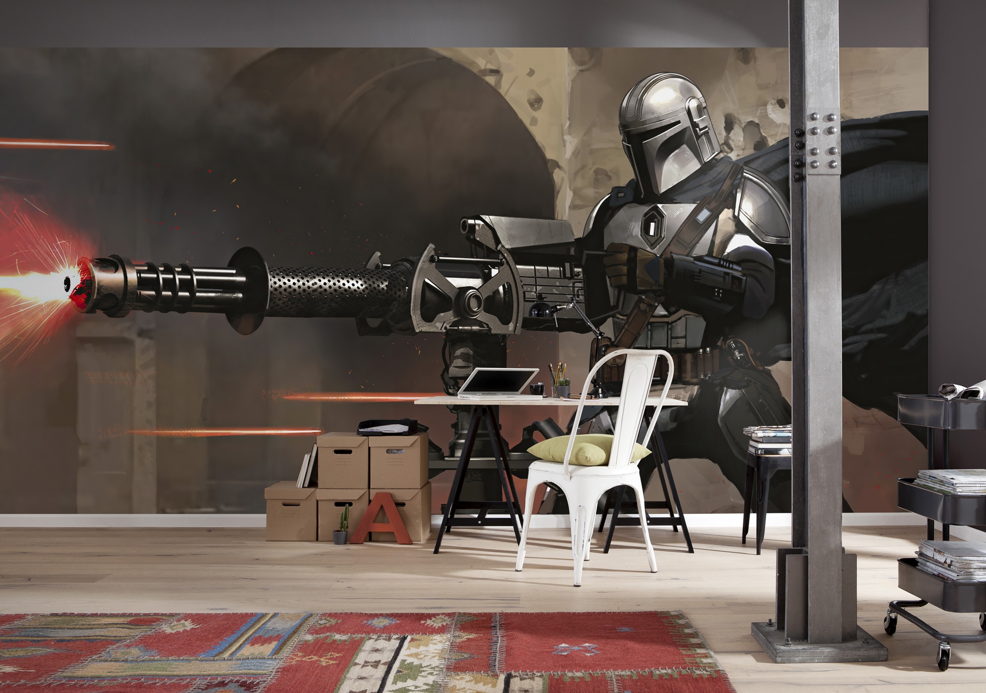 Komar Vliestapete »Star Wars The Mandalorian Blaster«, 500x250 cm (Breite x  Höhe) online kaufen | mit 3 Jahren XXL Garantie